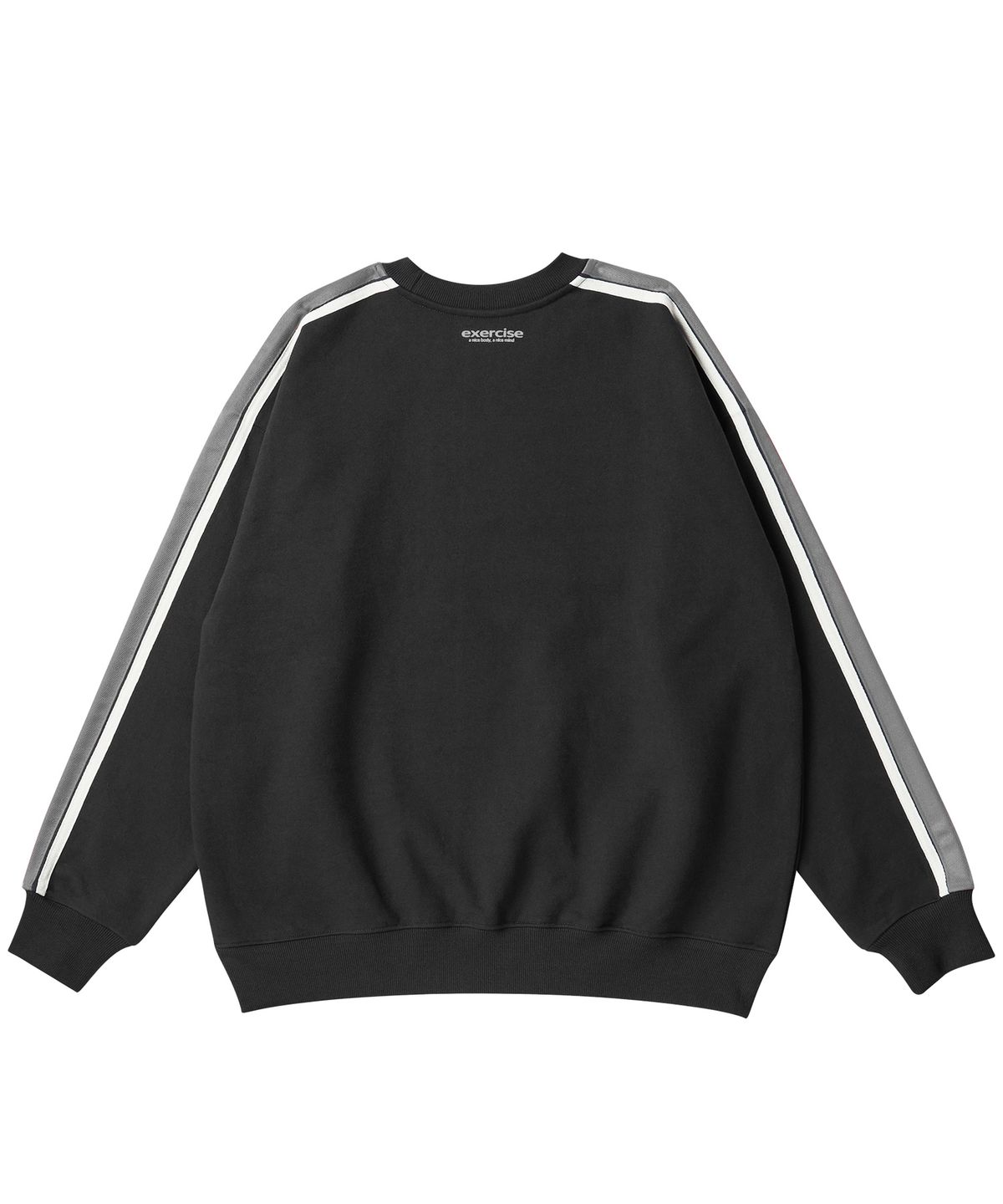 엑서사이즈(EXERCISE) E.X.R LOGO UNIFORM SWEATSHIRT_BLACK