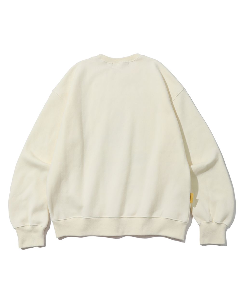 ★MAINBOOTH★Soft Petal Sweatshirt(CREAM)★正規品/直送料込 MUSINSA公式 | MAINBOOTH Sweety Sweatshirt (CREAM)