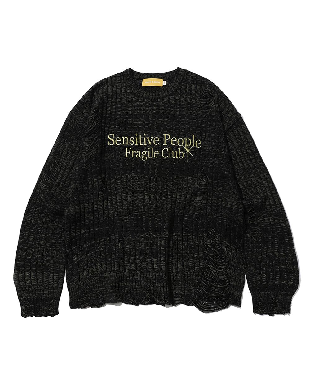 ★MAINBOOTH★Rafflesia Knit Vest(BLACK)★正規品/韓国直送料込 TIGHTBOOTH《タイトブース》UTILITY VEST(FW22-TBKB02