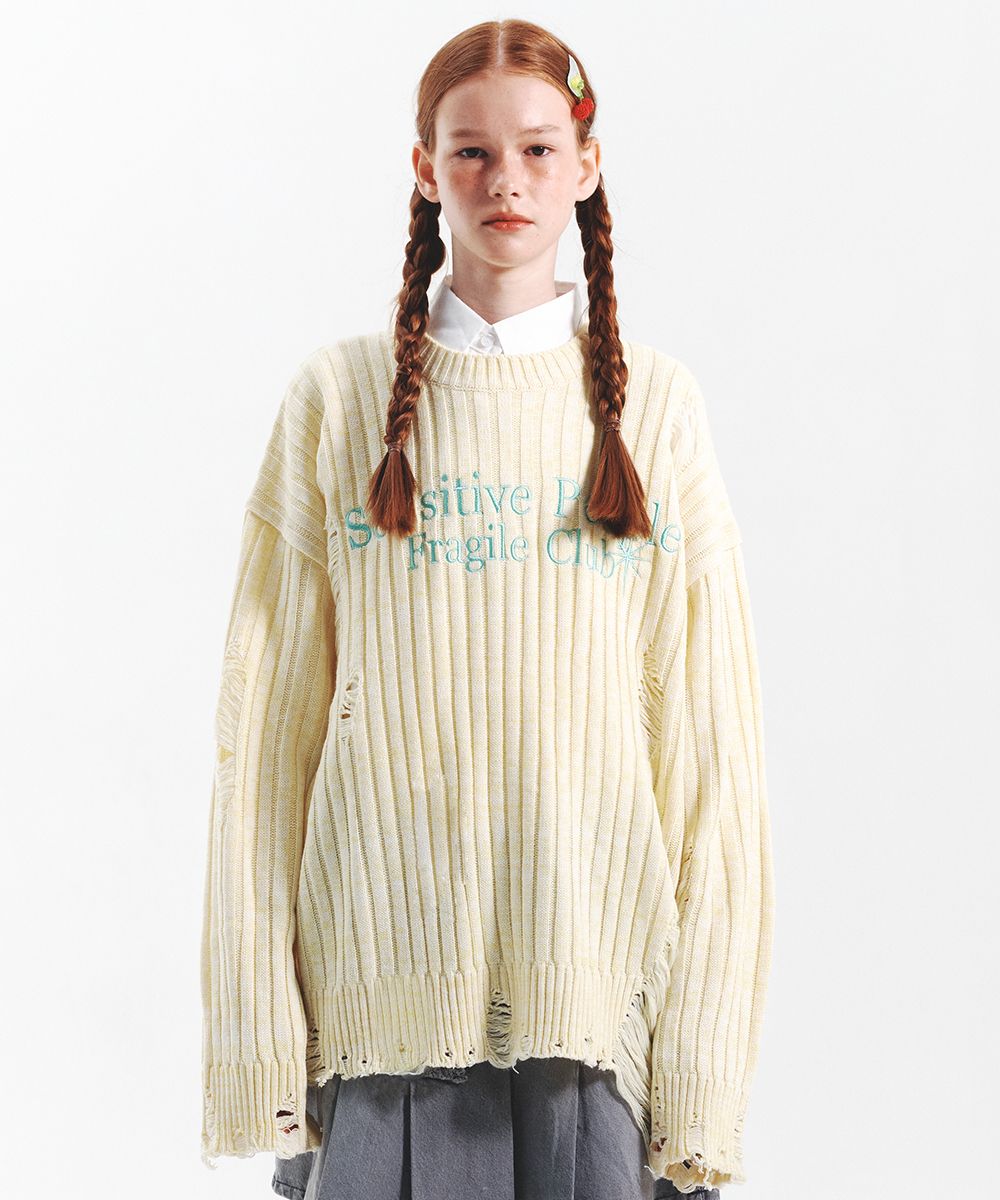 ★MAINBOOTH★Basket Oversized Punching Sweater(B.GR)★正規品 MUSINSA | MAINBOOTH Basket Oversized Punching Sweater(BLACK)