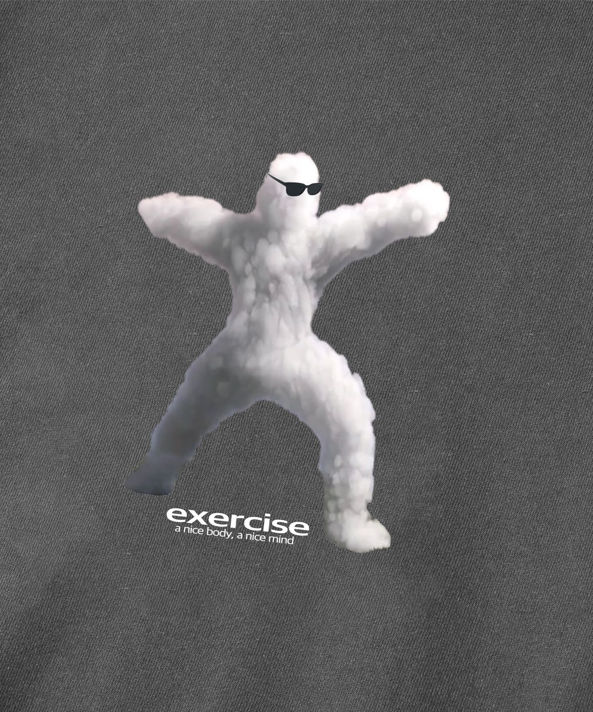 엑서사이즈(EXERCISE) ATHLETIC CLOUD SWEATSHIRT_DARK CHARCOAL