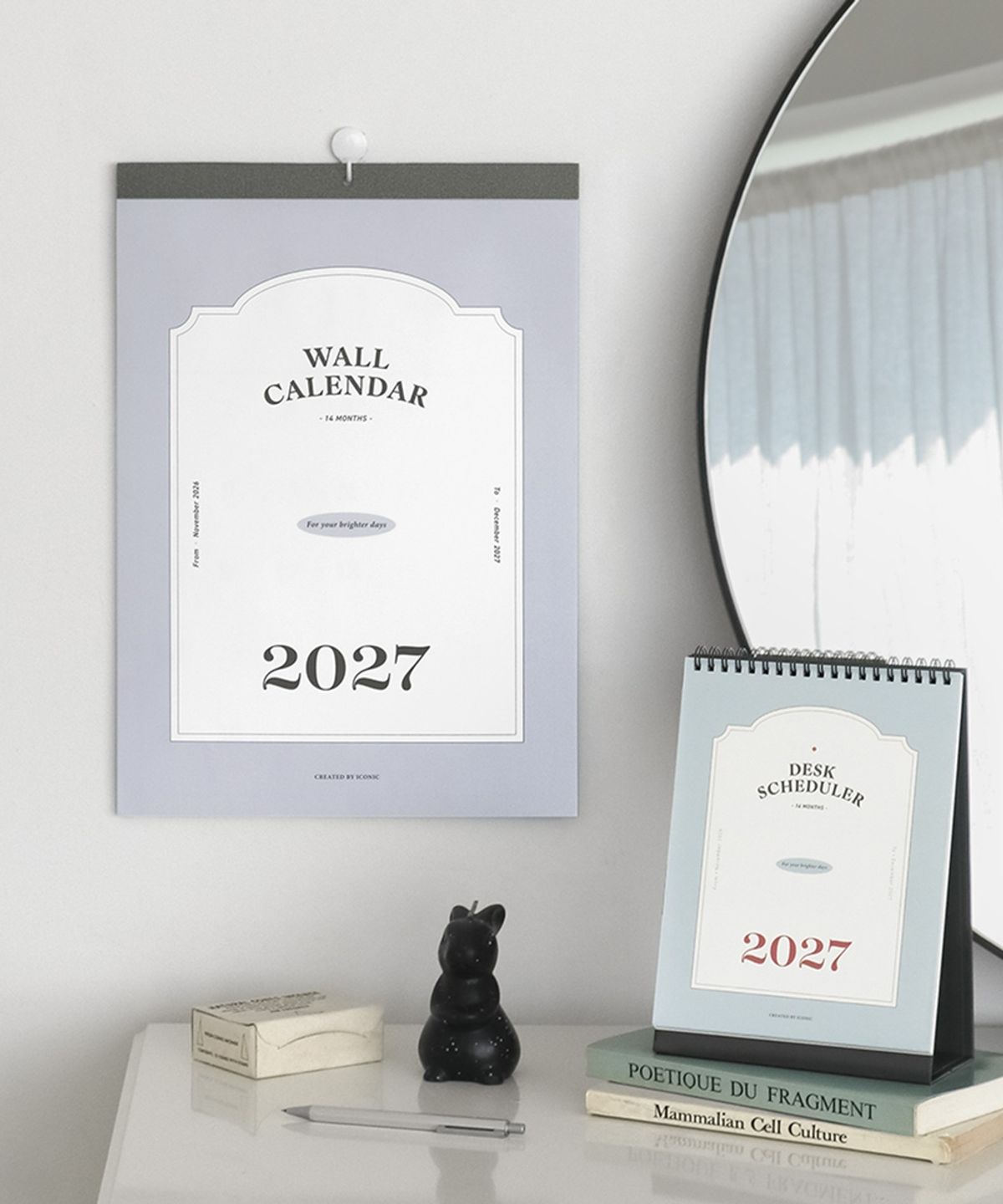 아이코닉(ICONIC) 2027 월 캘린더 벽걸이 달력