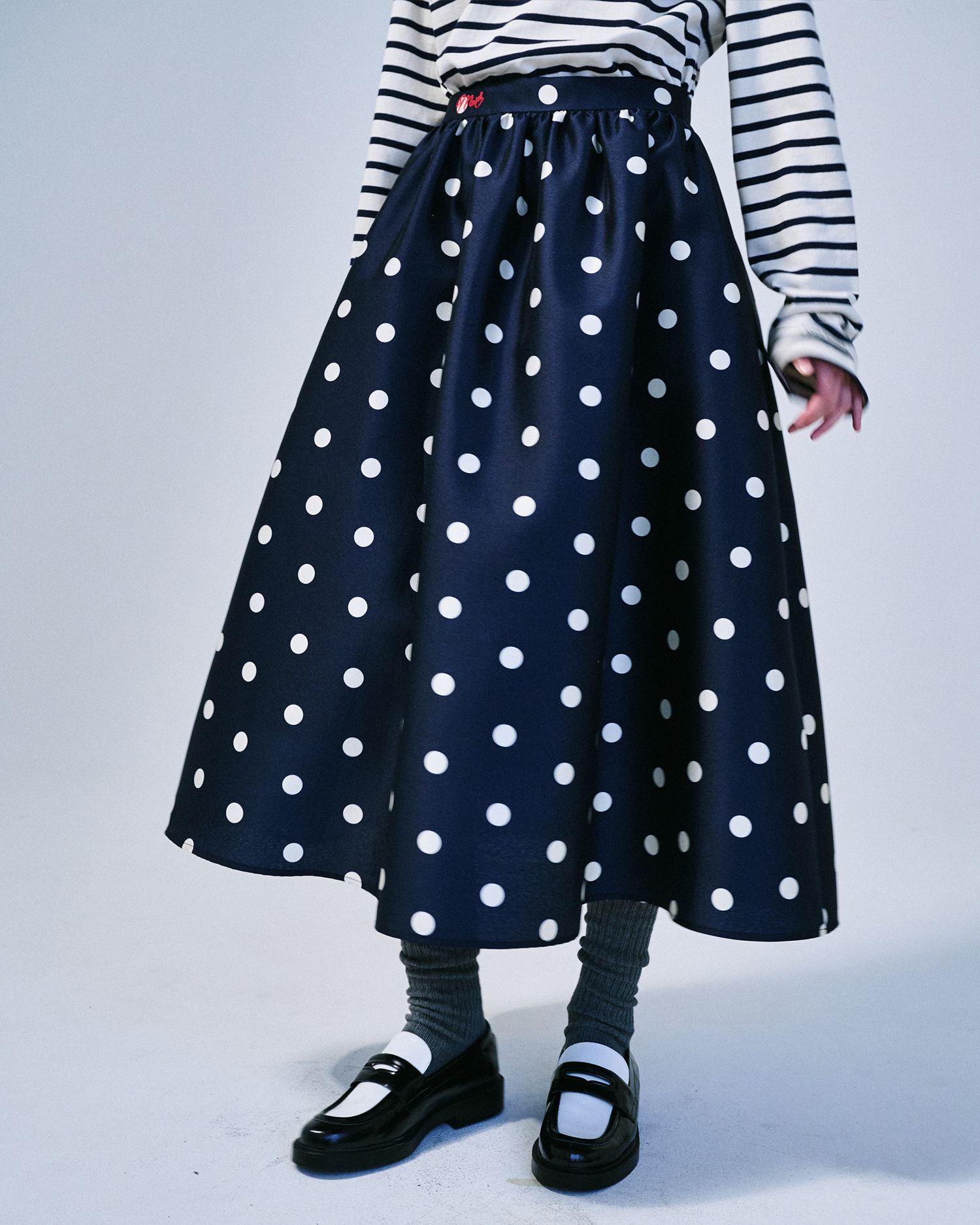 セール】VOLUME MIDI SKIRT CRAPE（スカート）｜Mardi Mercredi
