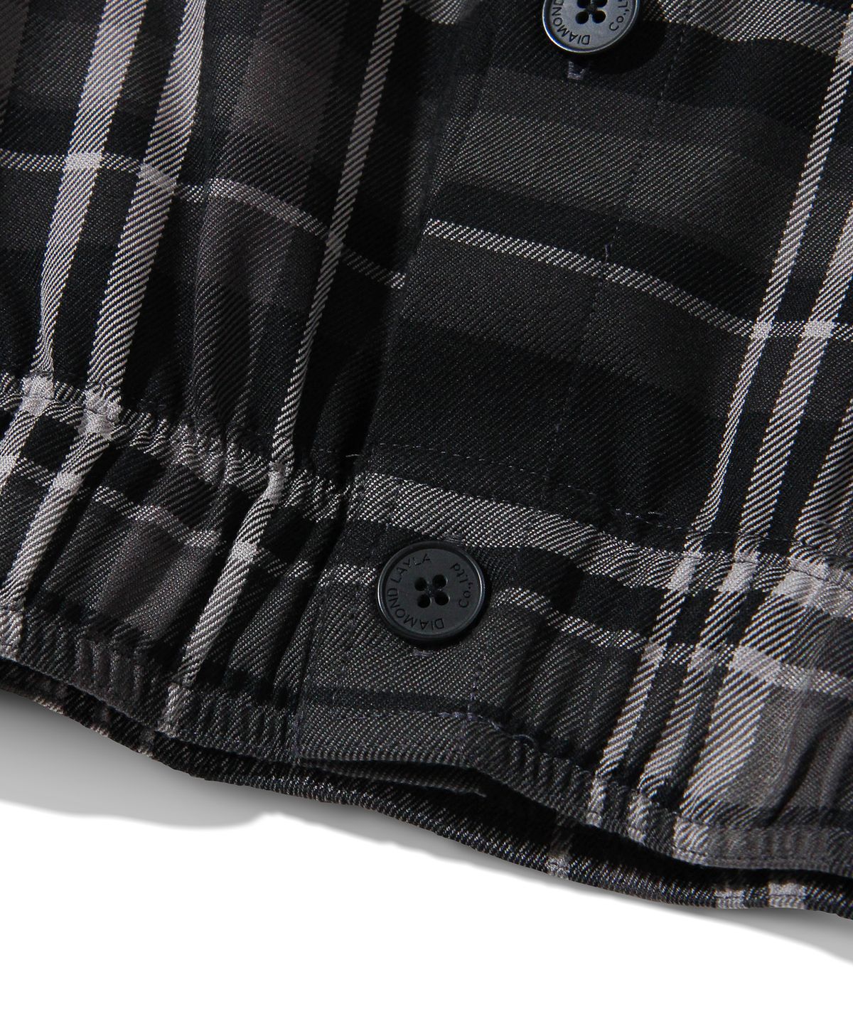 다이아몬드 레이라(DIAMOND LAYLA) Camp Check Double Pocket Shirt Jacket S130 - Black