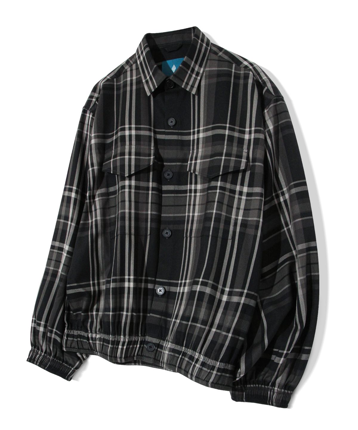 다이아몬드 레이라(DIAMOND LAYLA) Camp Check Double Pocket Shirt Jacket S130 - Black