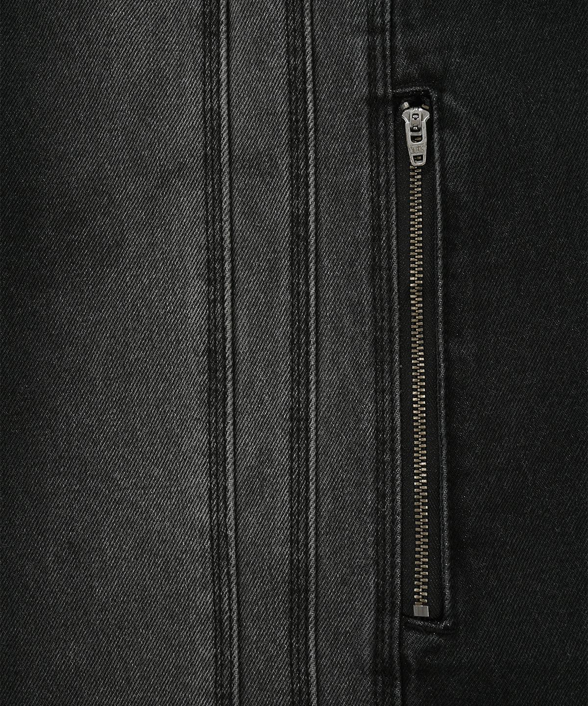 오픈야드(오와이)(OPENYARD(OY)) C.B WAVE LINE WASHED ZIPPER JEANS-BLACK