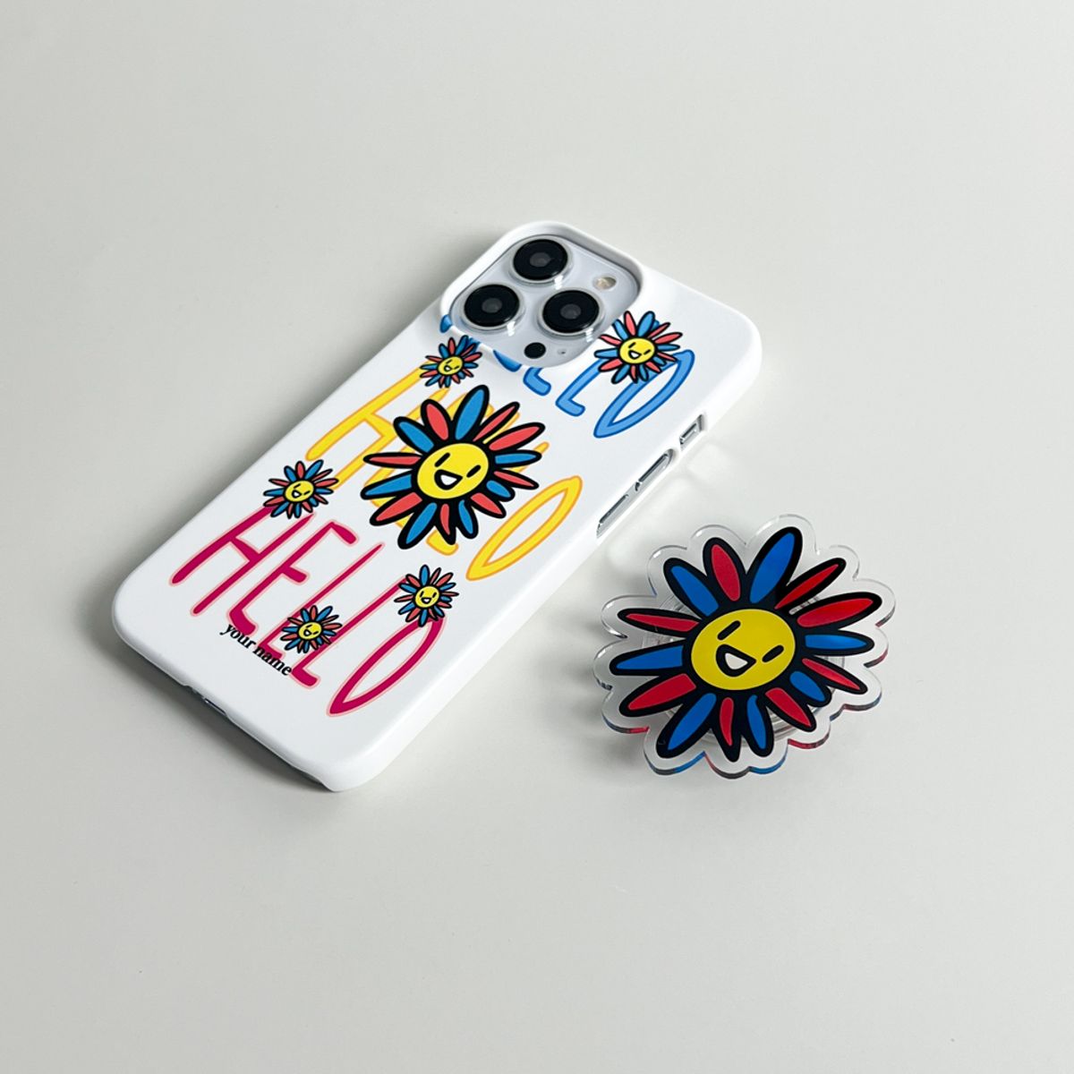 에이쓰리비쓰리(A3B3) (Phone Case) Doodle Flower