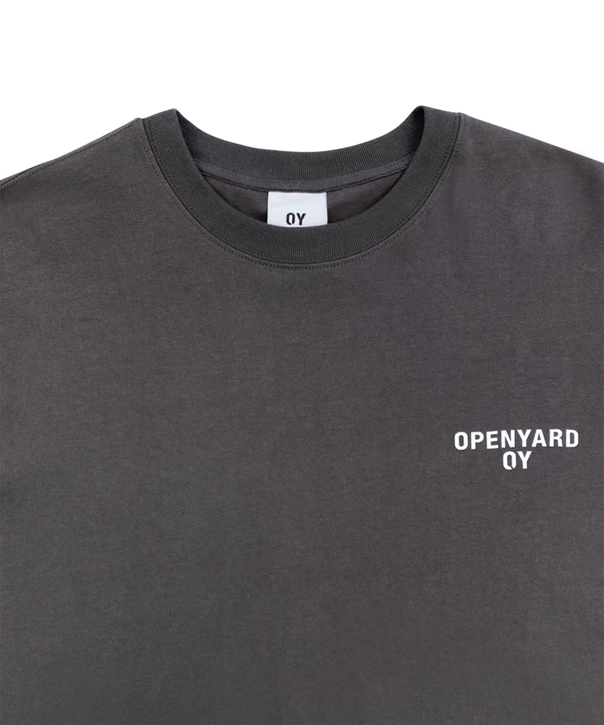 오픈야드(오와이)(OPENYARD(OY)) SPREAD LOGO LONG SLEEVE-DUST GREY