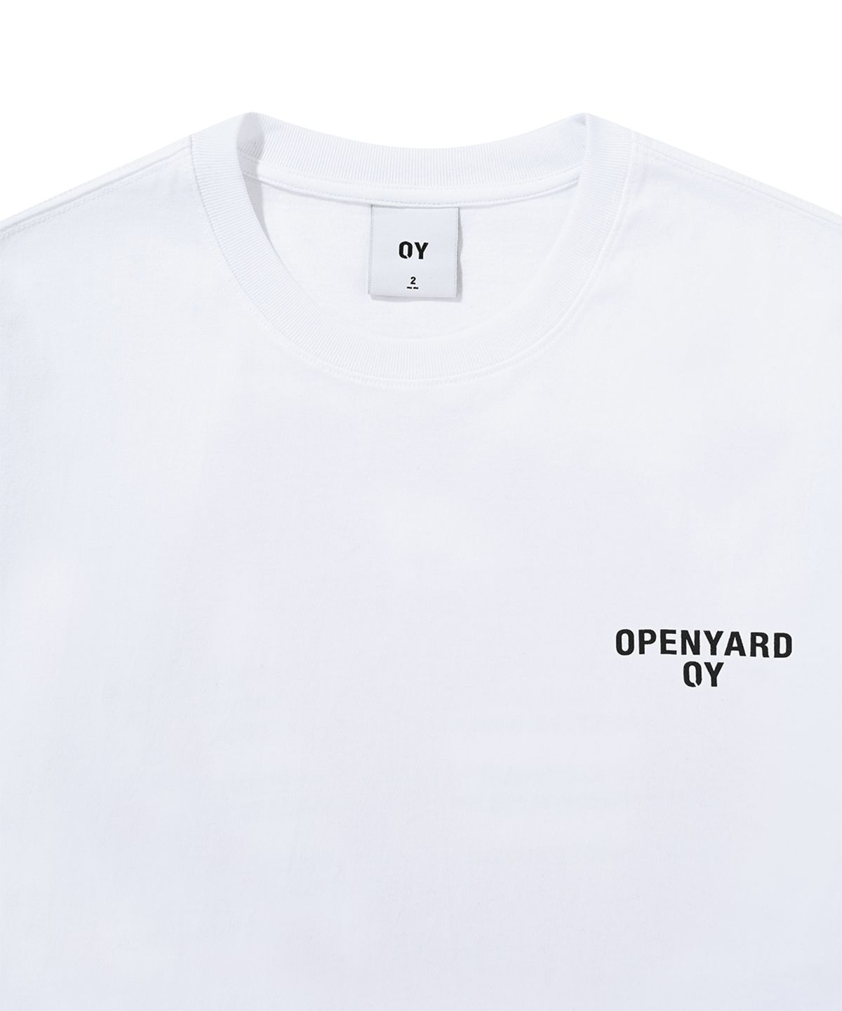 오픈야드(오와이)(OPENYARD(OY)) SPREAD LOGO LONG SLEEVE-WHITE