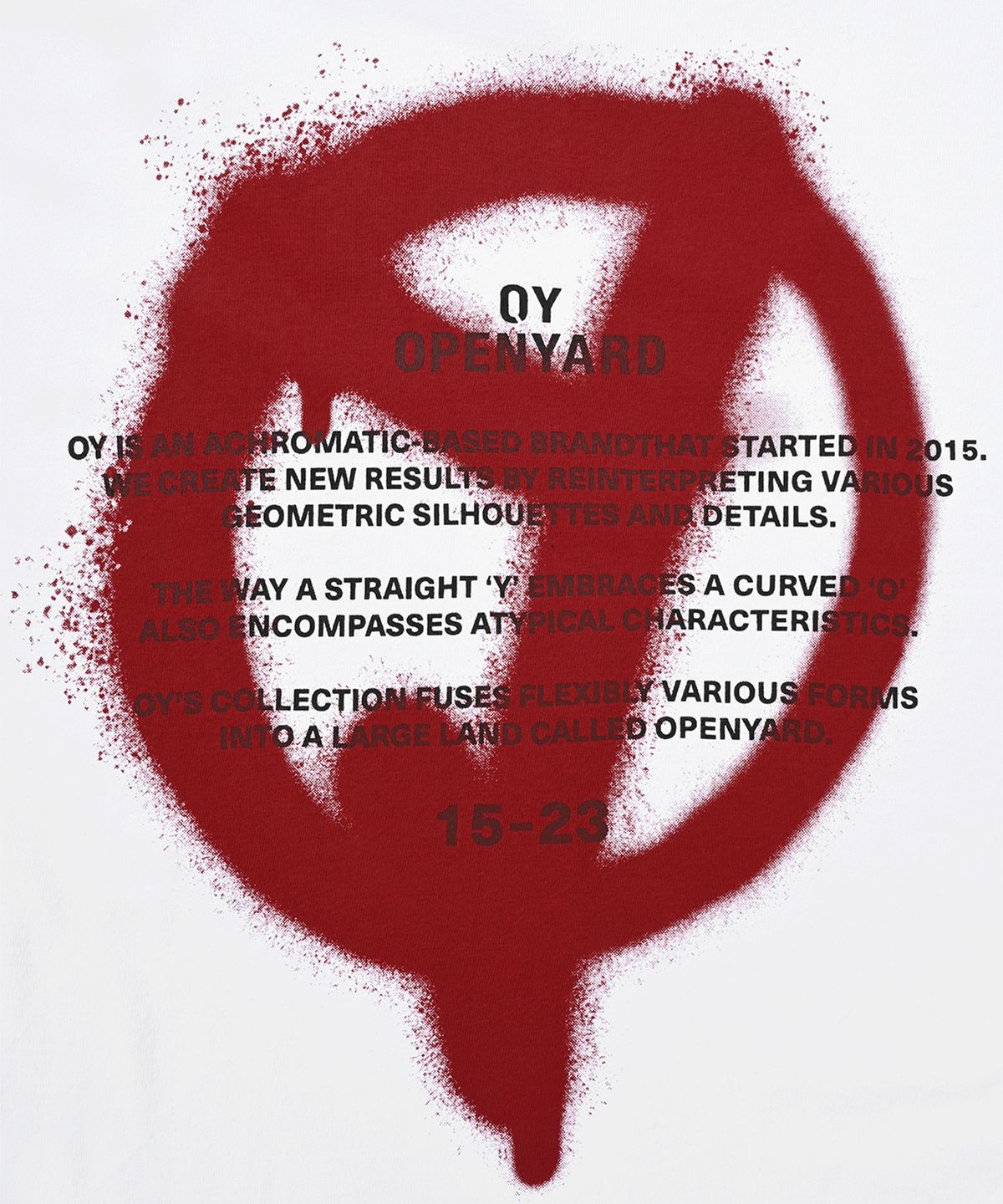 오픈야드(오와이)(OPENYARD(OY)) SPREAD LOGO LONG SLEEVE-WHITE