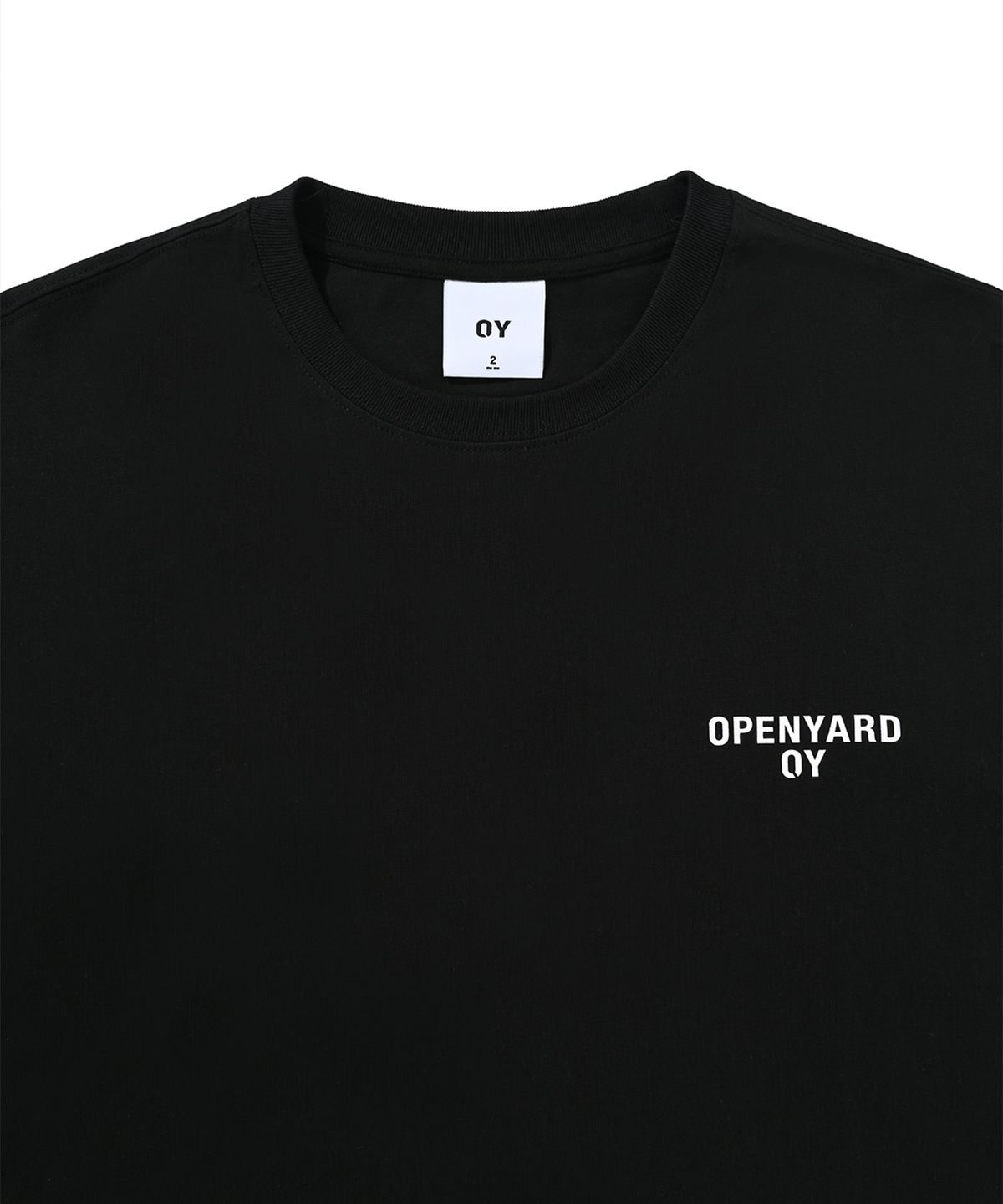 오픈야드(오와이)(OPENYARD(OY)) SPREAD LOGO LONG SLEEVE-BLACK