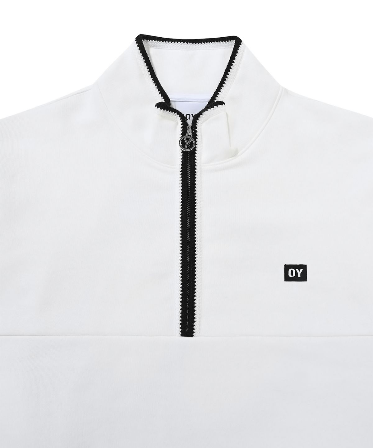 오픈야드(오와이)(OPENYARD(OY)) SCORCHED TAPE ZIPPER POLA MTM-WHITE