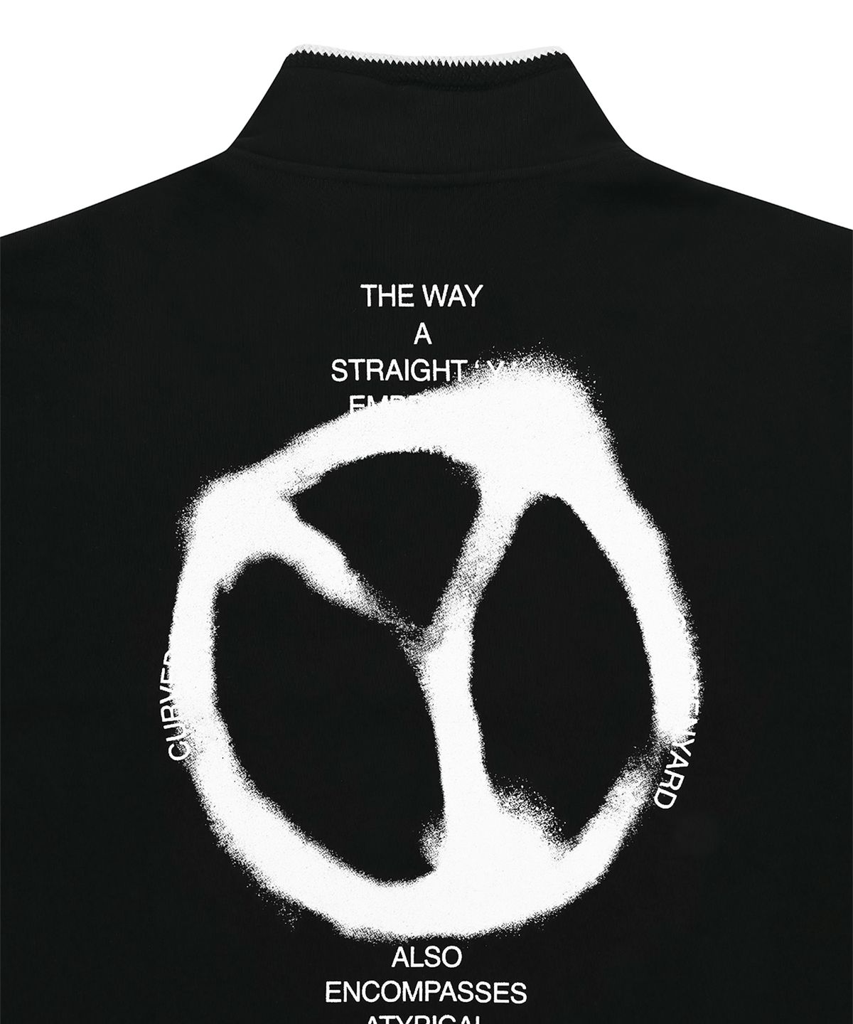 오픈야드(오와이)(OPENYARD(OY)) SCORCHED TAPE ZIPPER POLA MTM-BLACK