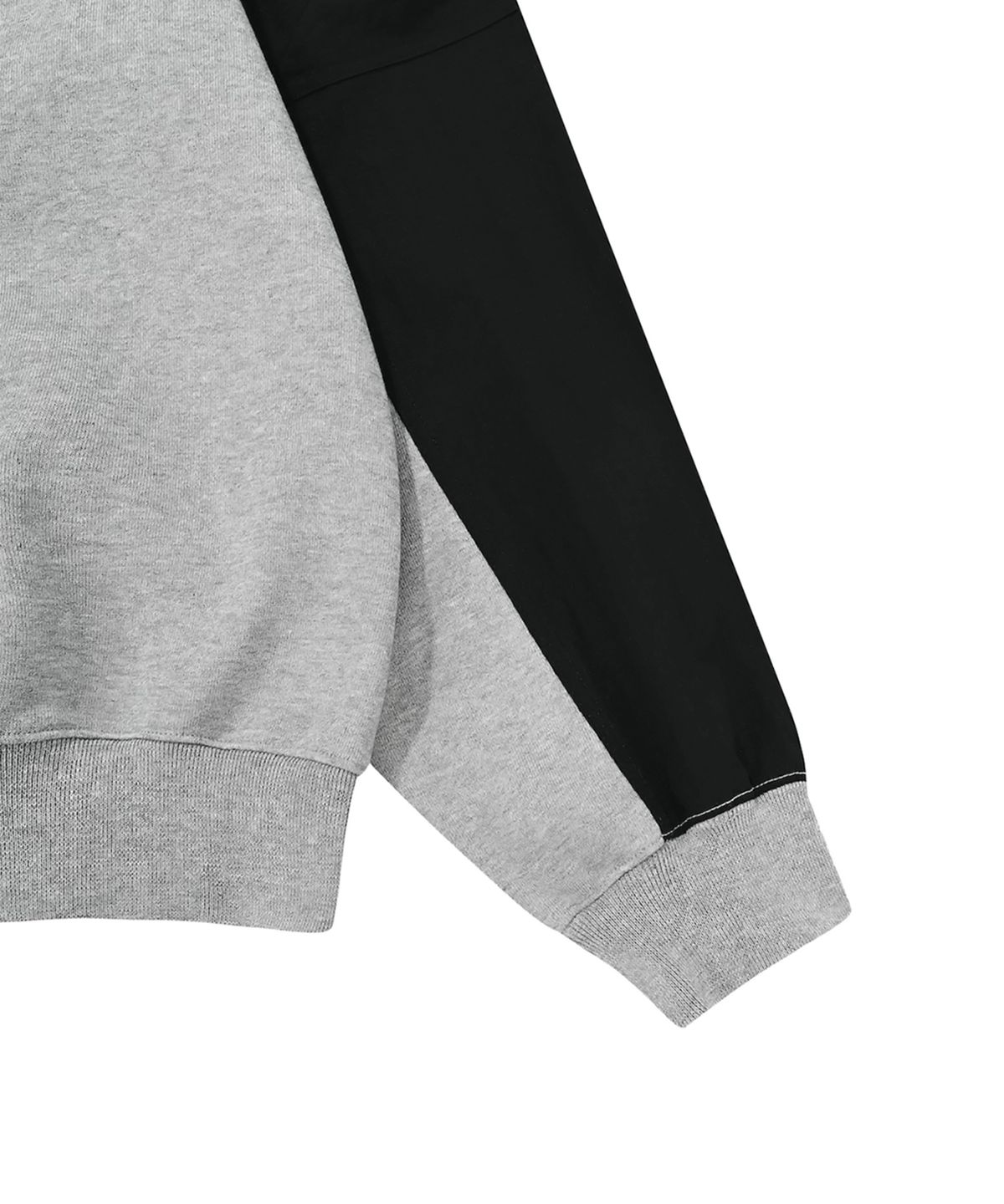 오픈야드(오와이)(OPENYARD(OY)) PANEL CONTRAST POCKET HOODIE-GREY