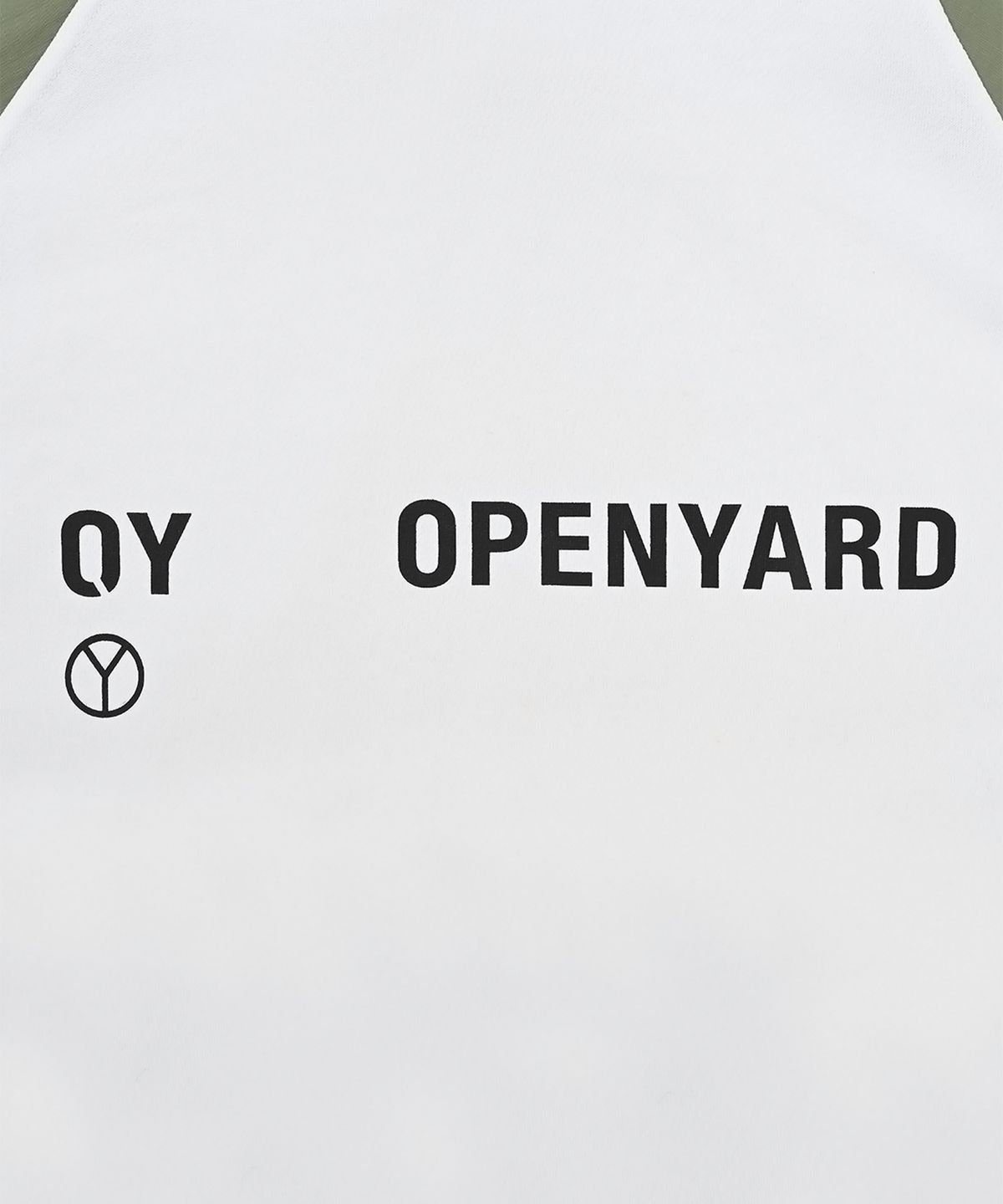 오픈야드(오와이)(OPENYARD(OY)) PANEL CONTRAST POCKET HOODIE-WHITE