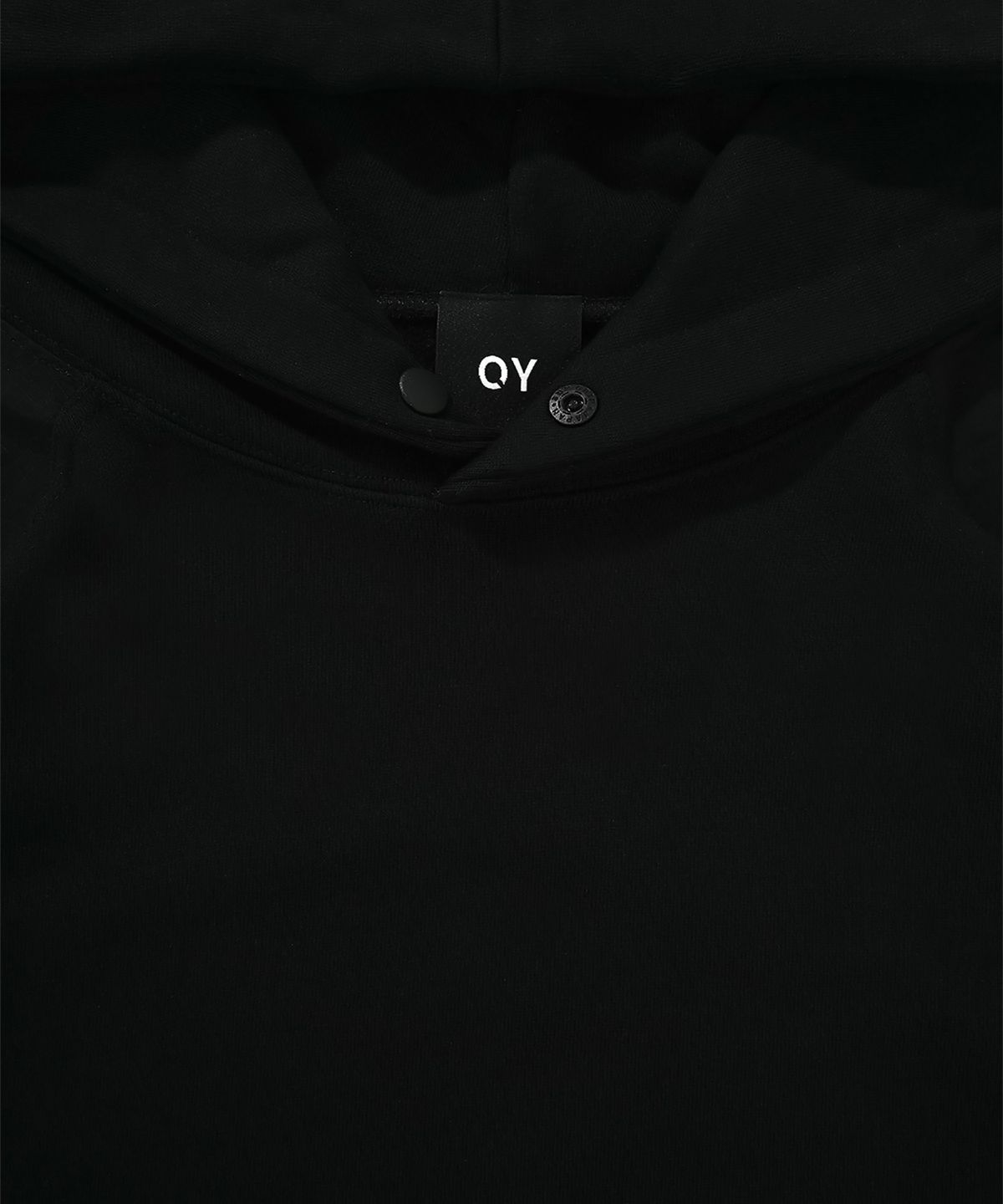 오픈야드(오와이)(OPENYARD(OY)) PANEL CONTRAST POCKET HOODIE-BLACK