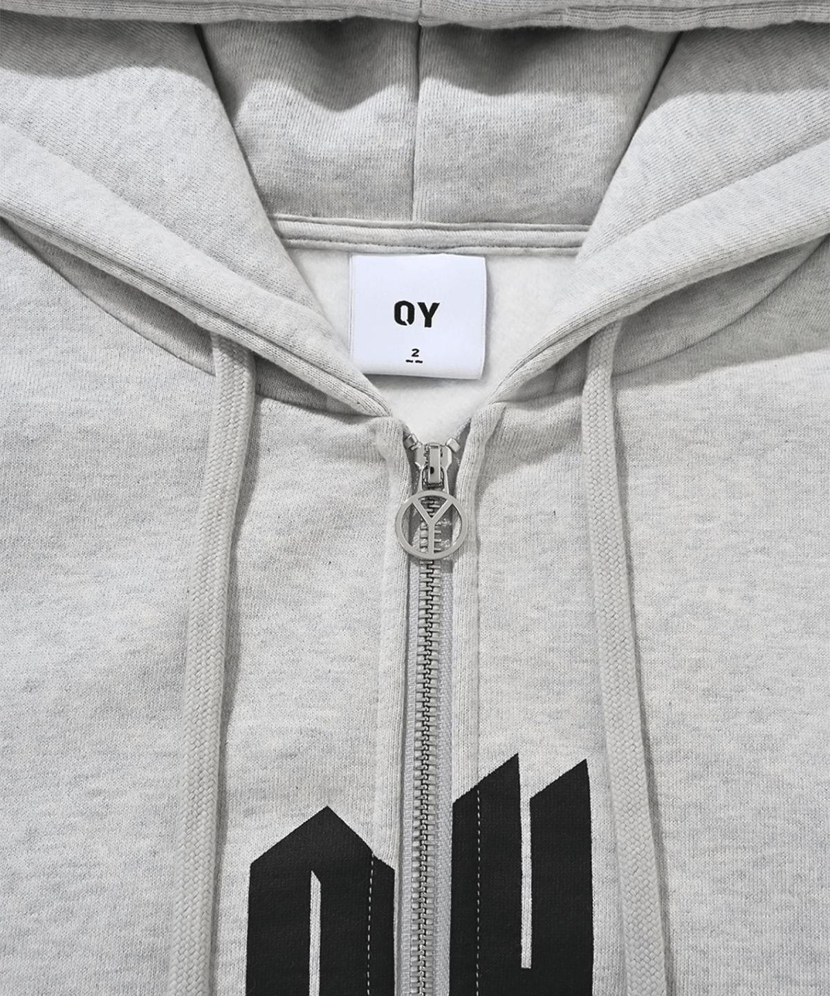 오픈야드(오와이)(OPENYARD(OY)) OPYD LOGO HOODIE ZIP UP-GREY