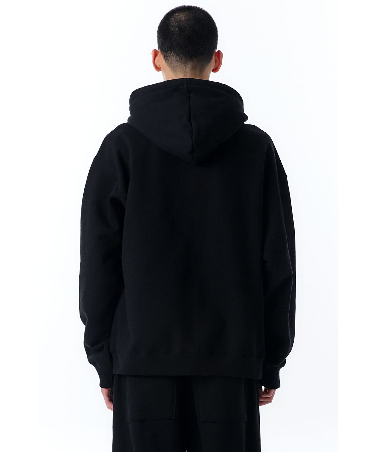 오픈야드(오와이)(OPENYARD(OY)) OPYD LOGO HOODIE ZIP UP-BLACK