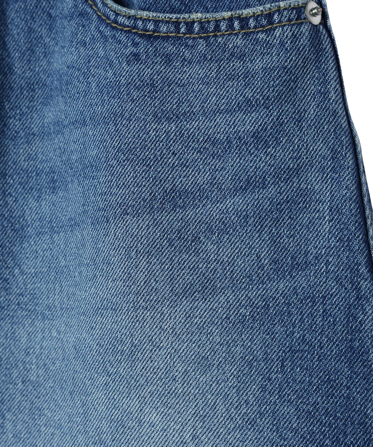 유희(YOUHEE) YOUHEE LETTERING DENIM MINI SKIRT BLUE