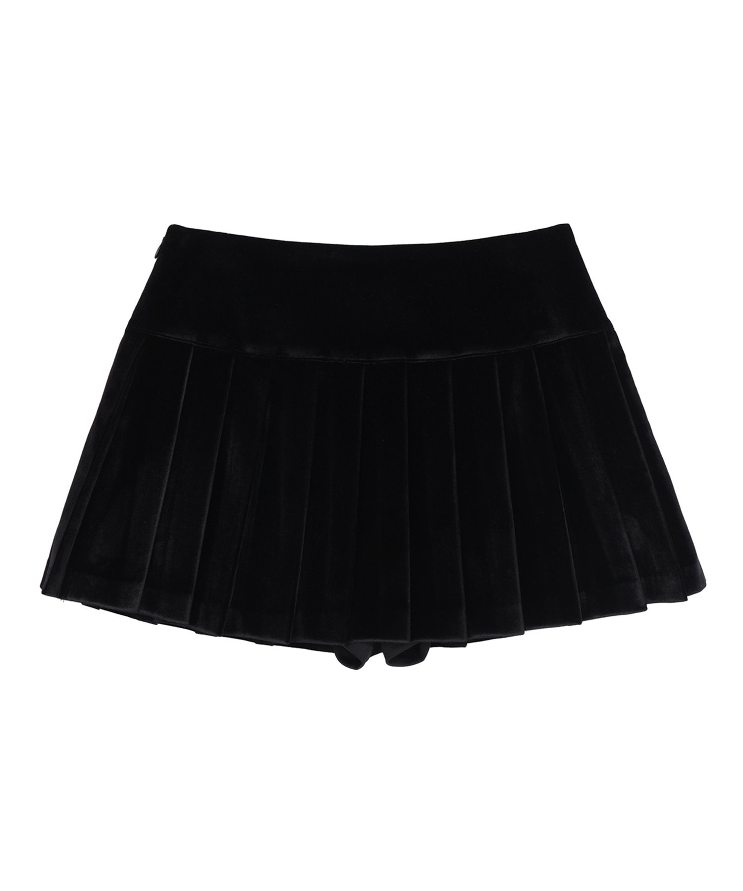 【YOUHEE】24SS PLEATS SKIRT MUSINSA | YOUHEE VELVET PLEATS MINI SKIRT BLACK