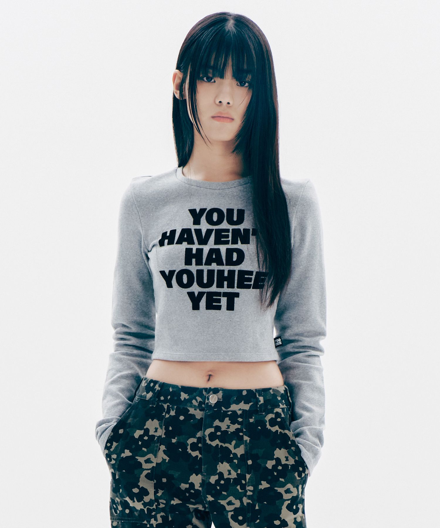 MUSINSA公式 | YOUHEE YOUHEE LETTERING LONG SLEEVE WHITE