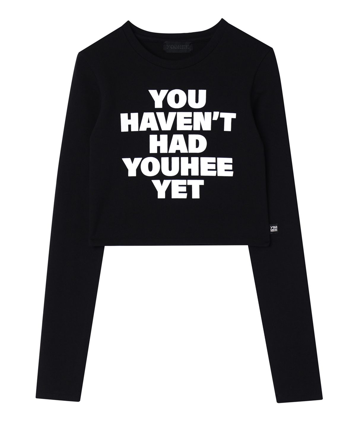 유희(YOUHEE) YOUHEE LETTERING LONG SLEEVE WHITE