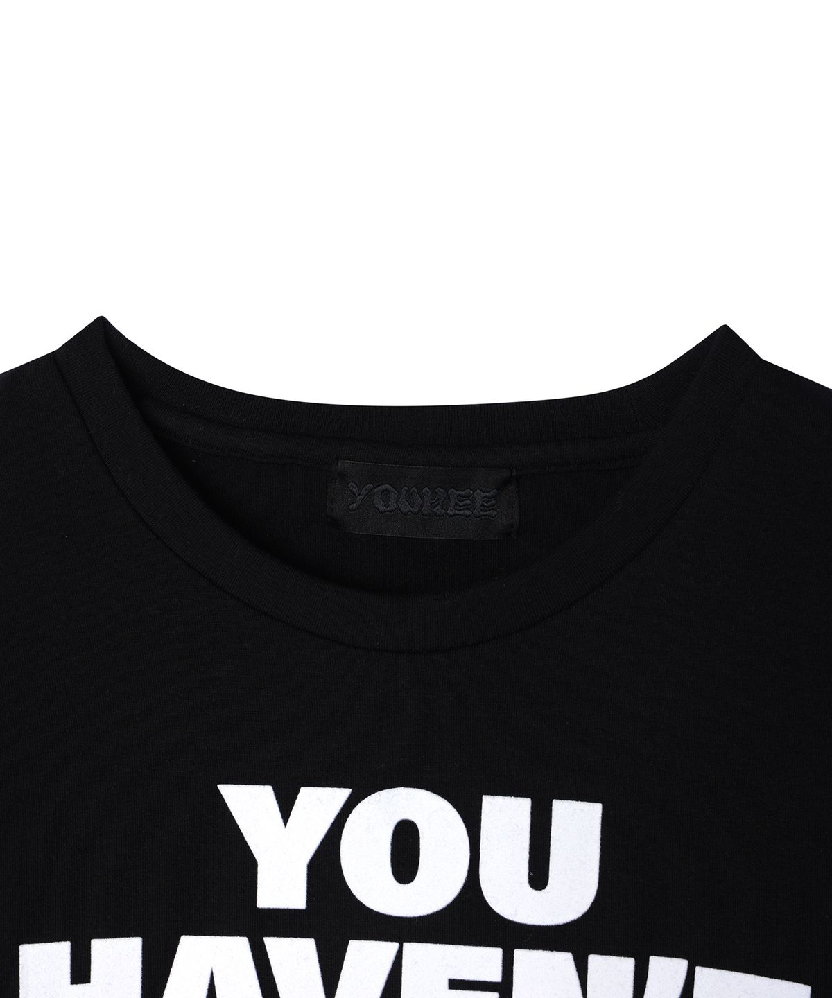 유희(YOUHEE) YOUHEE LETTERING LONG SLEEVE BLACK