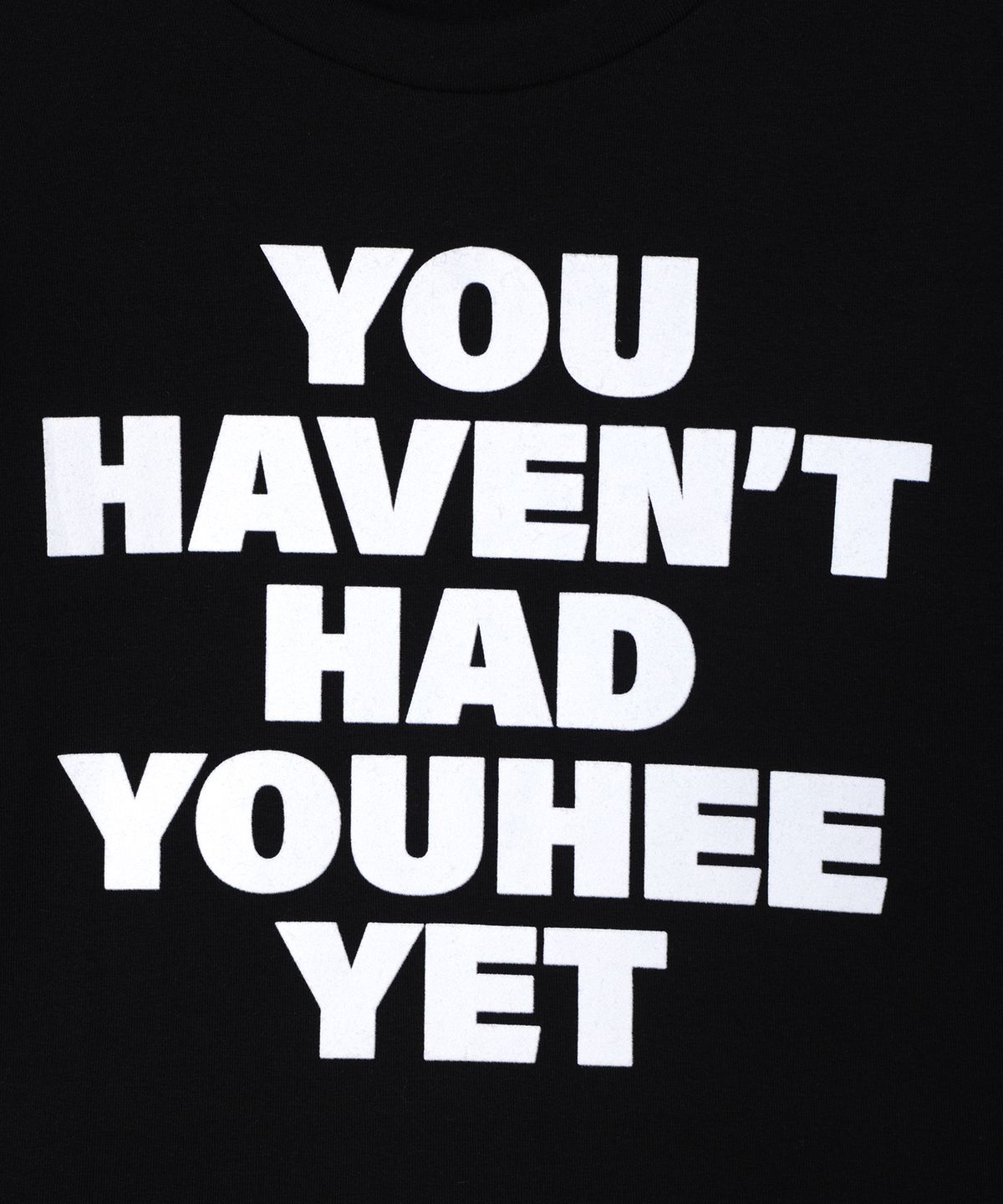 유희(YOUHEE) YOUHEE LETTERING LONG SLEEVE BLACK