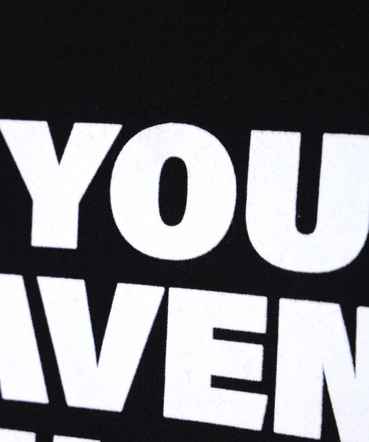 유희(YOUHEE) YOUHEE LETTERING LONG SLEEVE BLACK