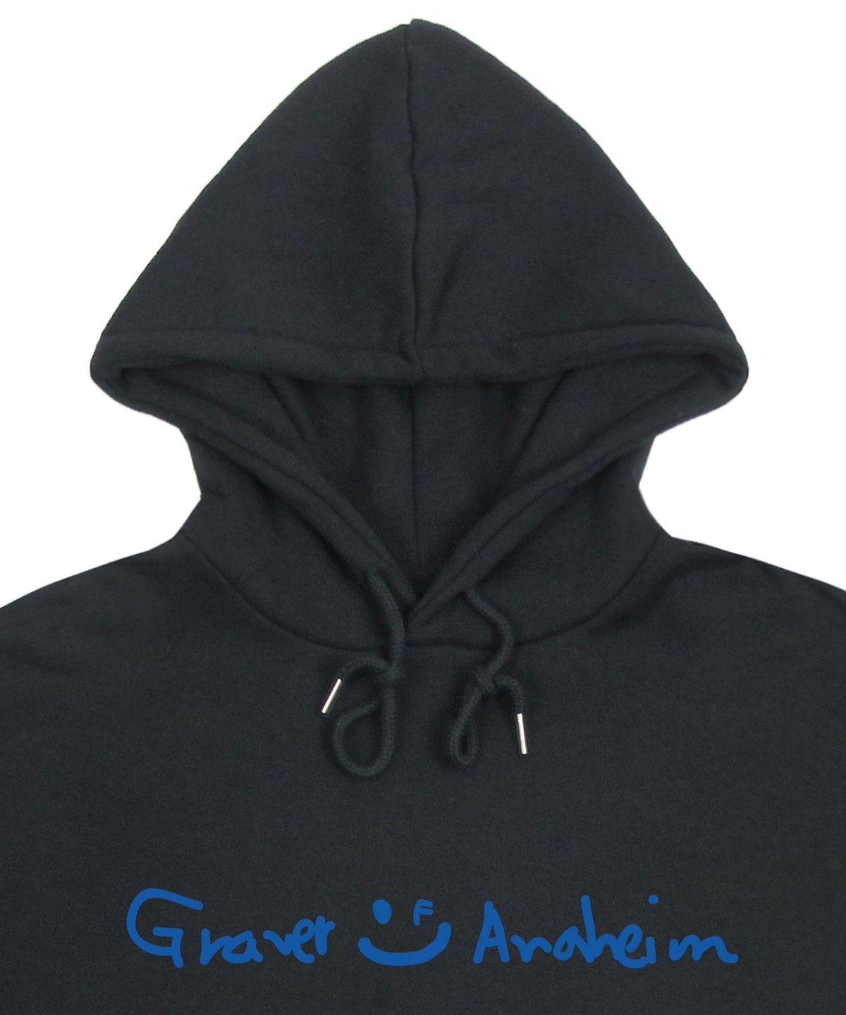 그레이버(GRAVER) [UNISEX]드로잉 로고 드로잉스마일 후드티_차콜