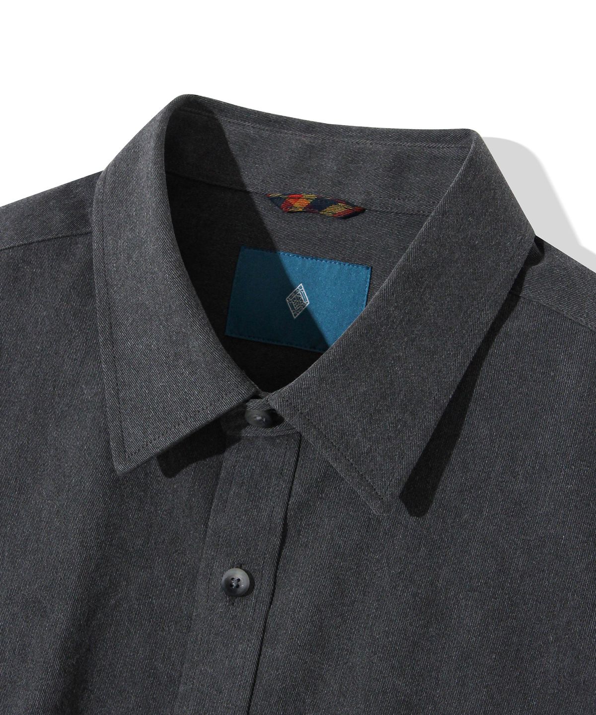 다이아몬드 레이라(DIAMOND LAYLA) Shouldering Twill Big Oversized Fit Shirt S132 - Black Denim