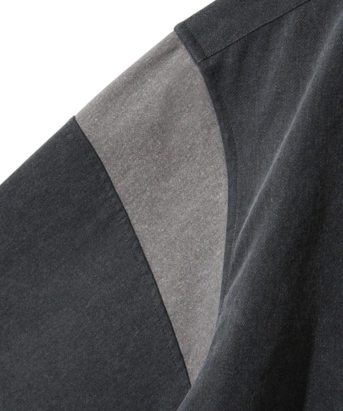다이아몬드 레이라(DIAMOND LAYLA) Shouldering Twill Big Oversized Fit Shirt S132 - Black Denim