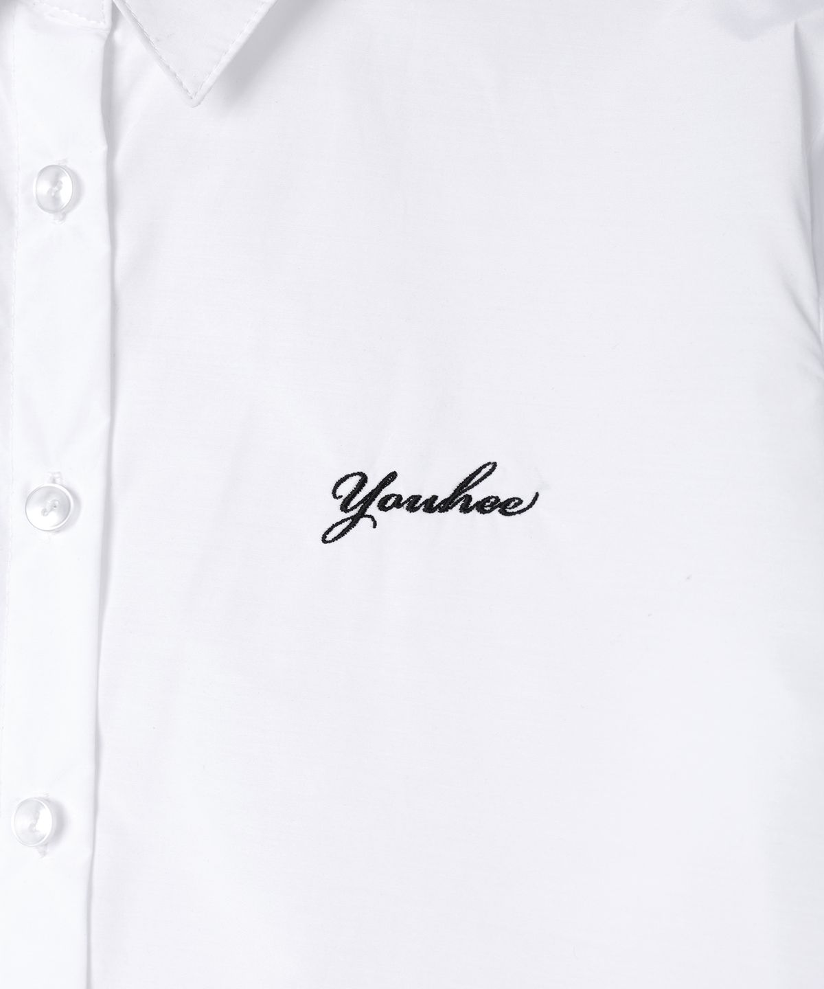 유희(YOUHEE) YOUHEE CROP SHIRT WHITE