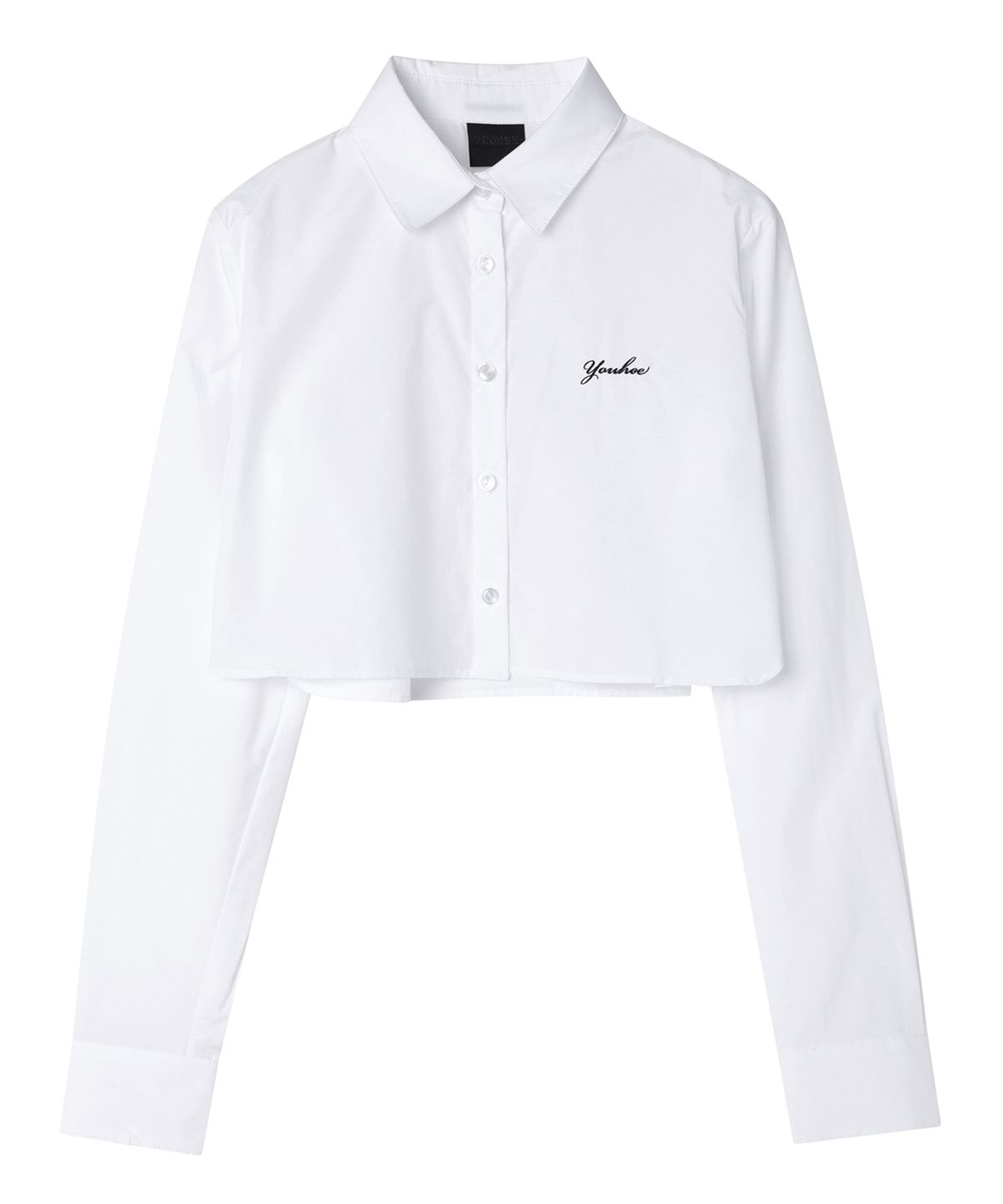 유희(YOUHEE) YOUHEE CROP SHIRT WHITE