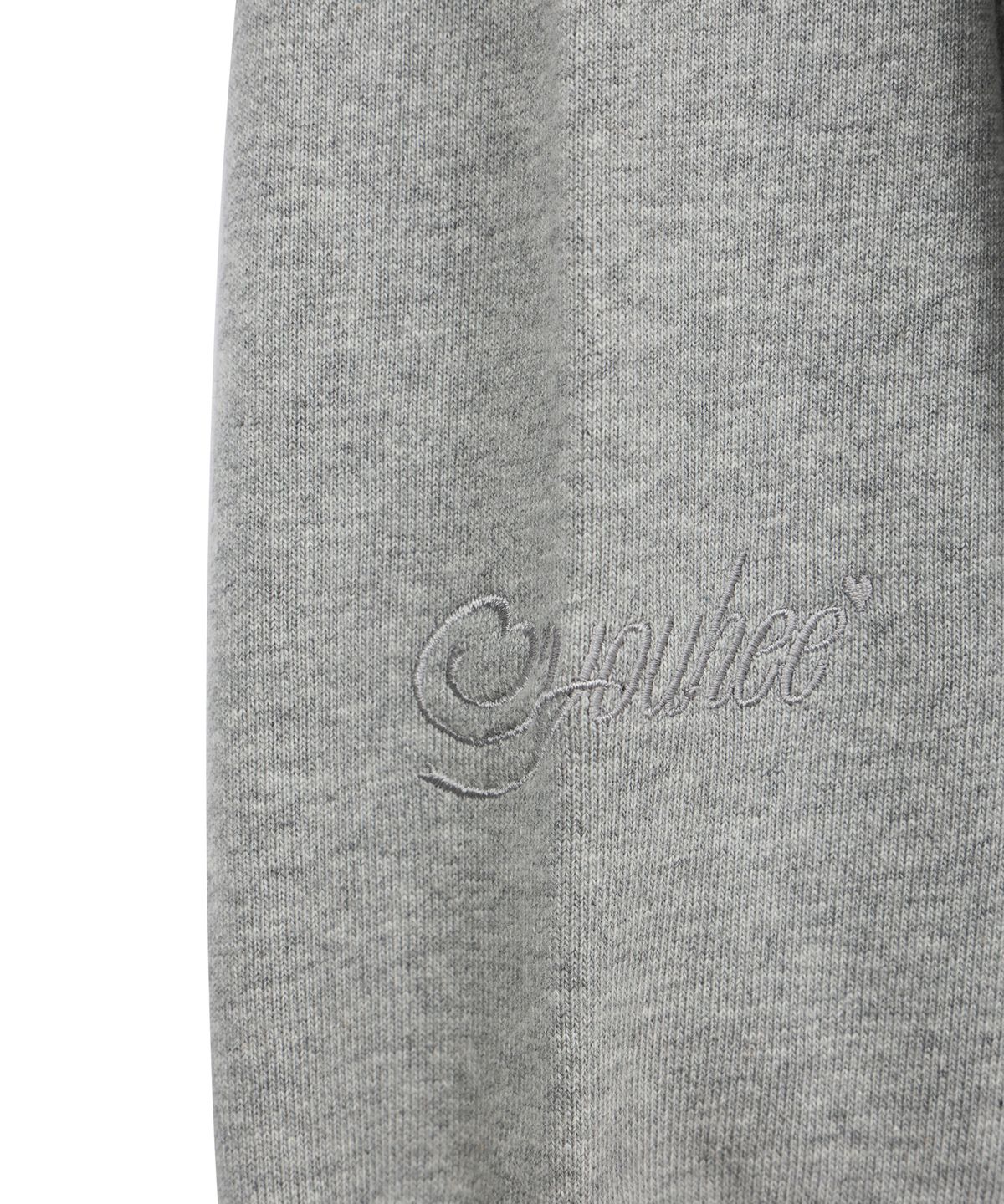 유희(YOUHEE) YOUHEE RIBBON HOOD ZIP-UP MELANGE GREY
