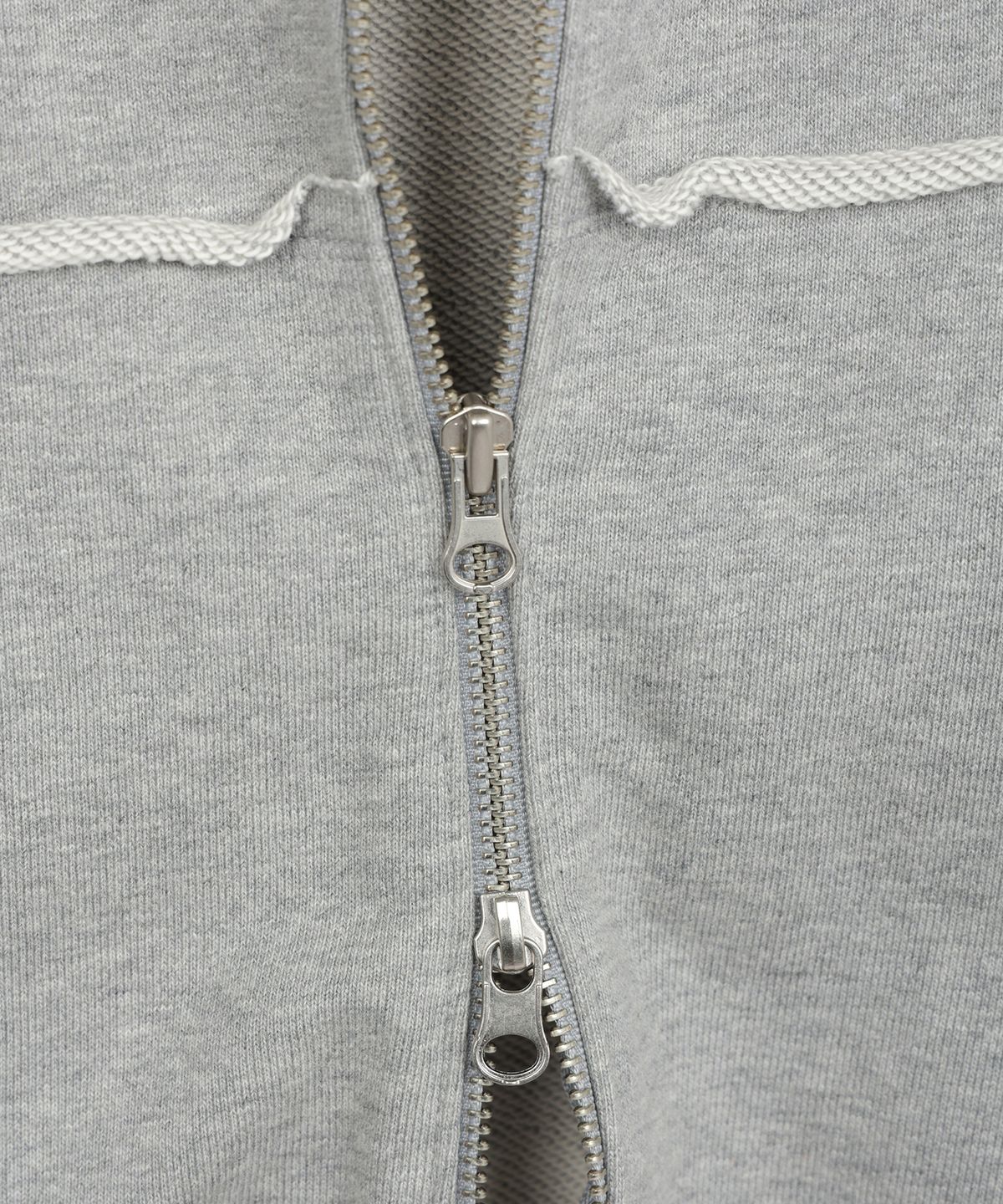 유희(YOUHEE) YOUHEE RIBBON HOOD ZIP-UP MELANGE GREY
