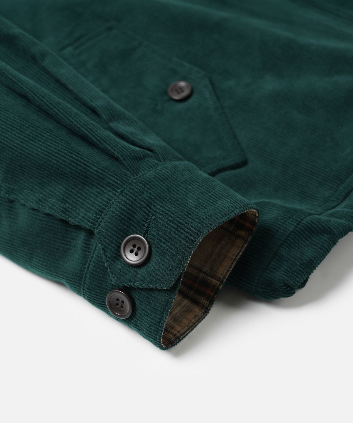 프리즘웍스(FRIZMWORKS) CORDUROY BUDDY HARRINGTON JACKET _ DARK GREEN