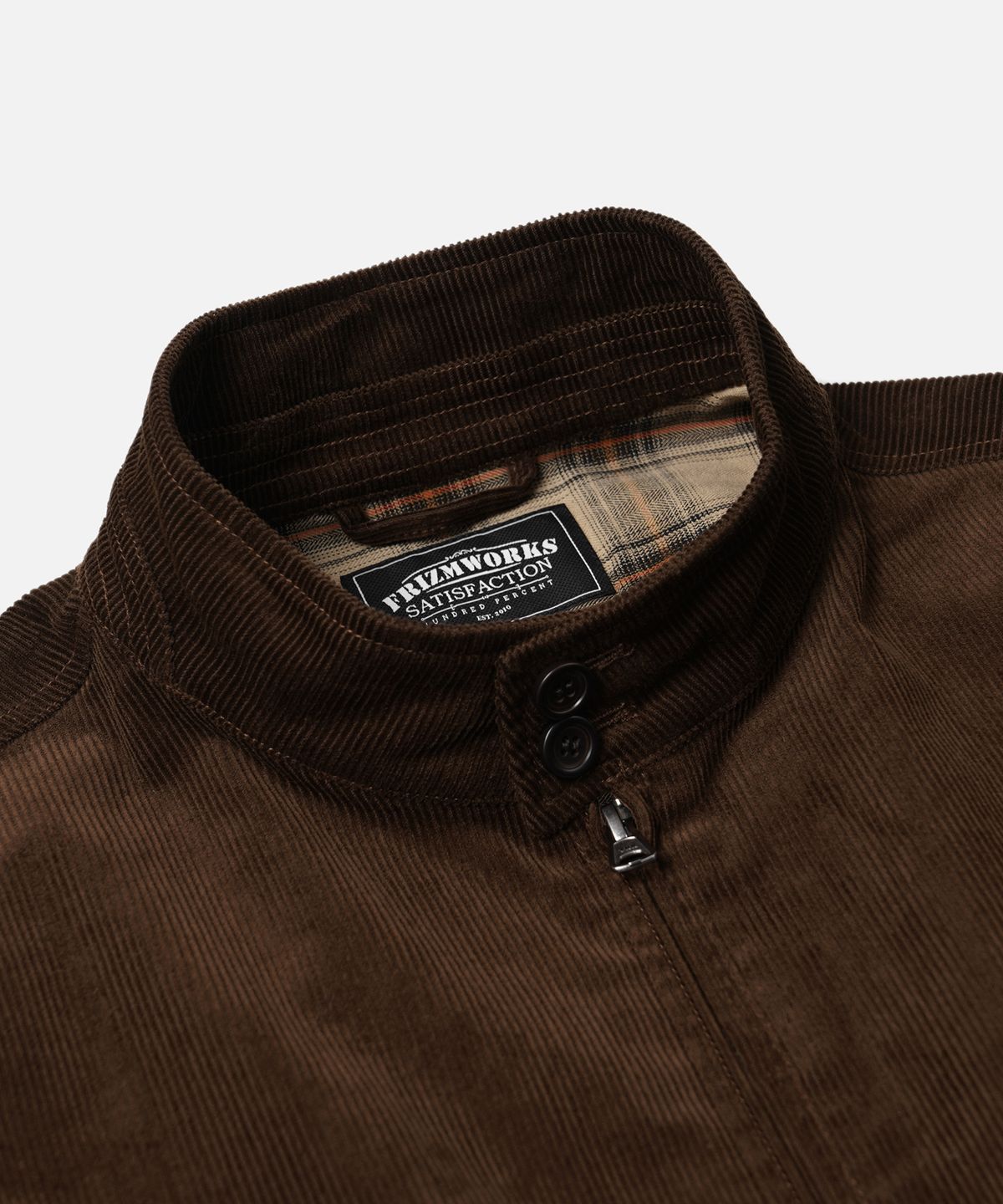 프리즘웍스(FRIZMWORKS) CORDUROY BUDDY HARRINGTON JACKET _ BROWN