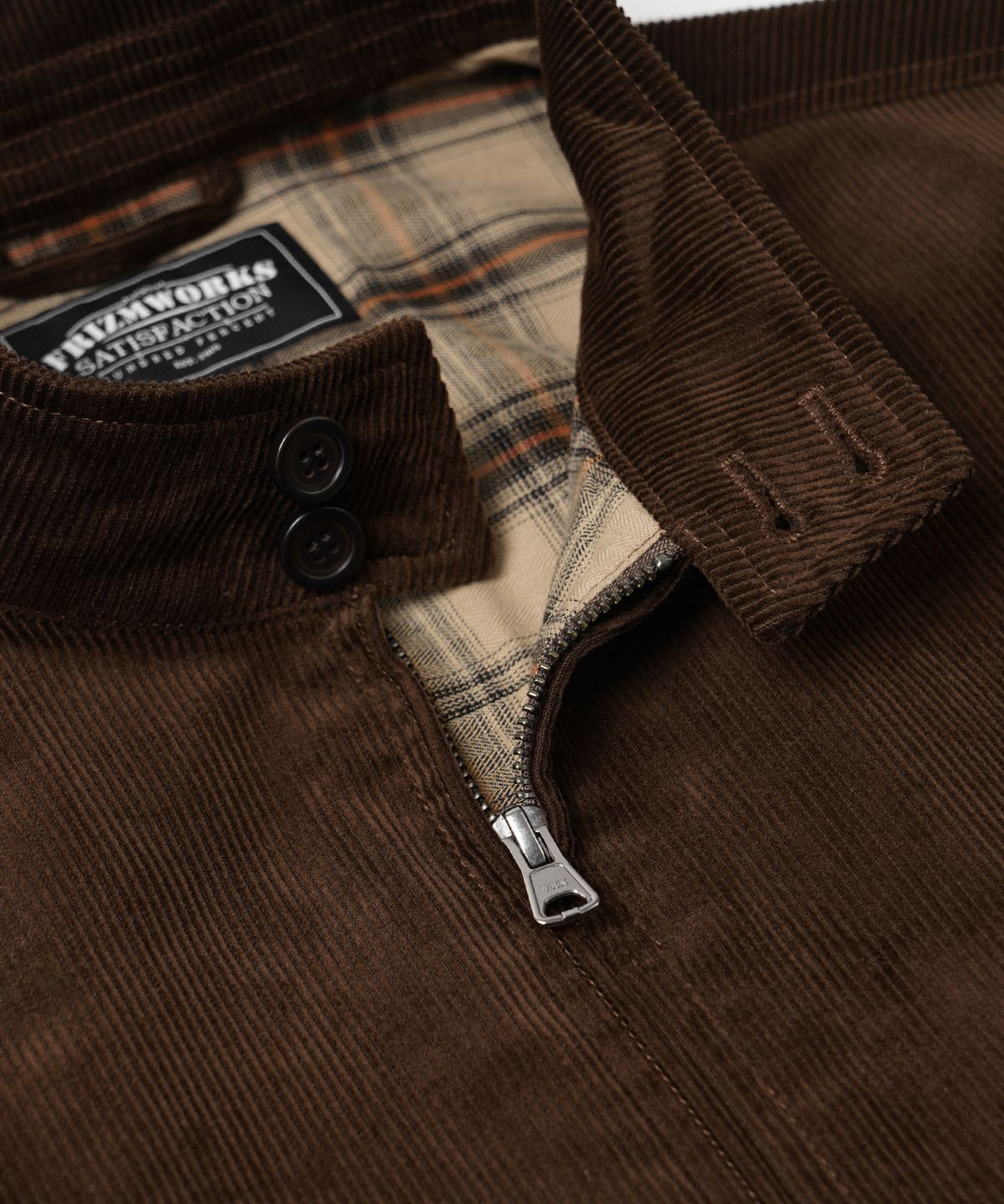 프리즘웍스(FRIZMWORKS) CORDUROY BUDDY HARRINGTON JACKET _ BROWN