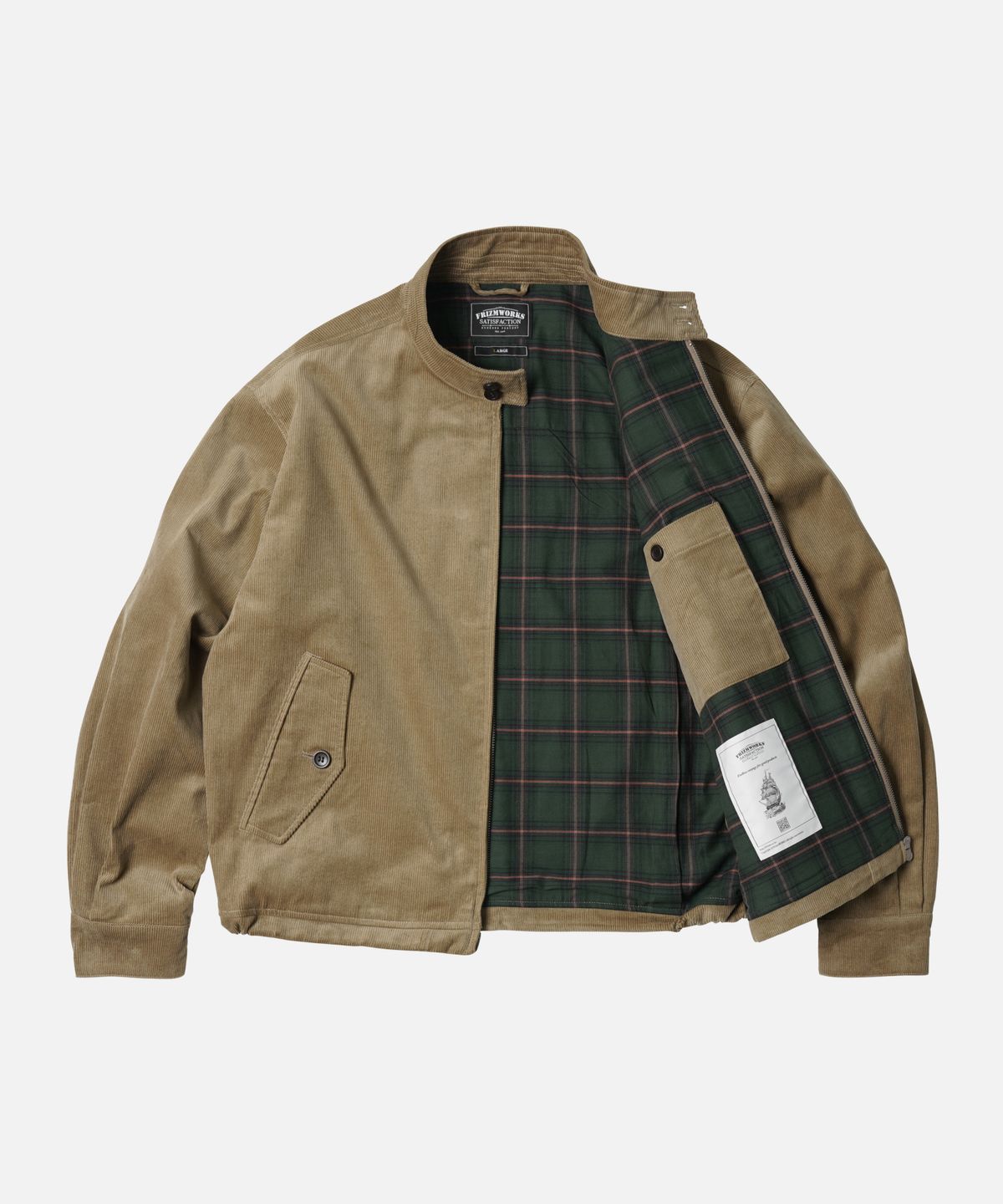 프리즘웍스(FRIZMWORKS) CORDUROY BUDDY HARRINGTON JACKET _ BEIGE