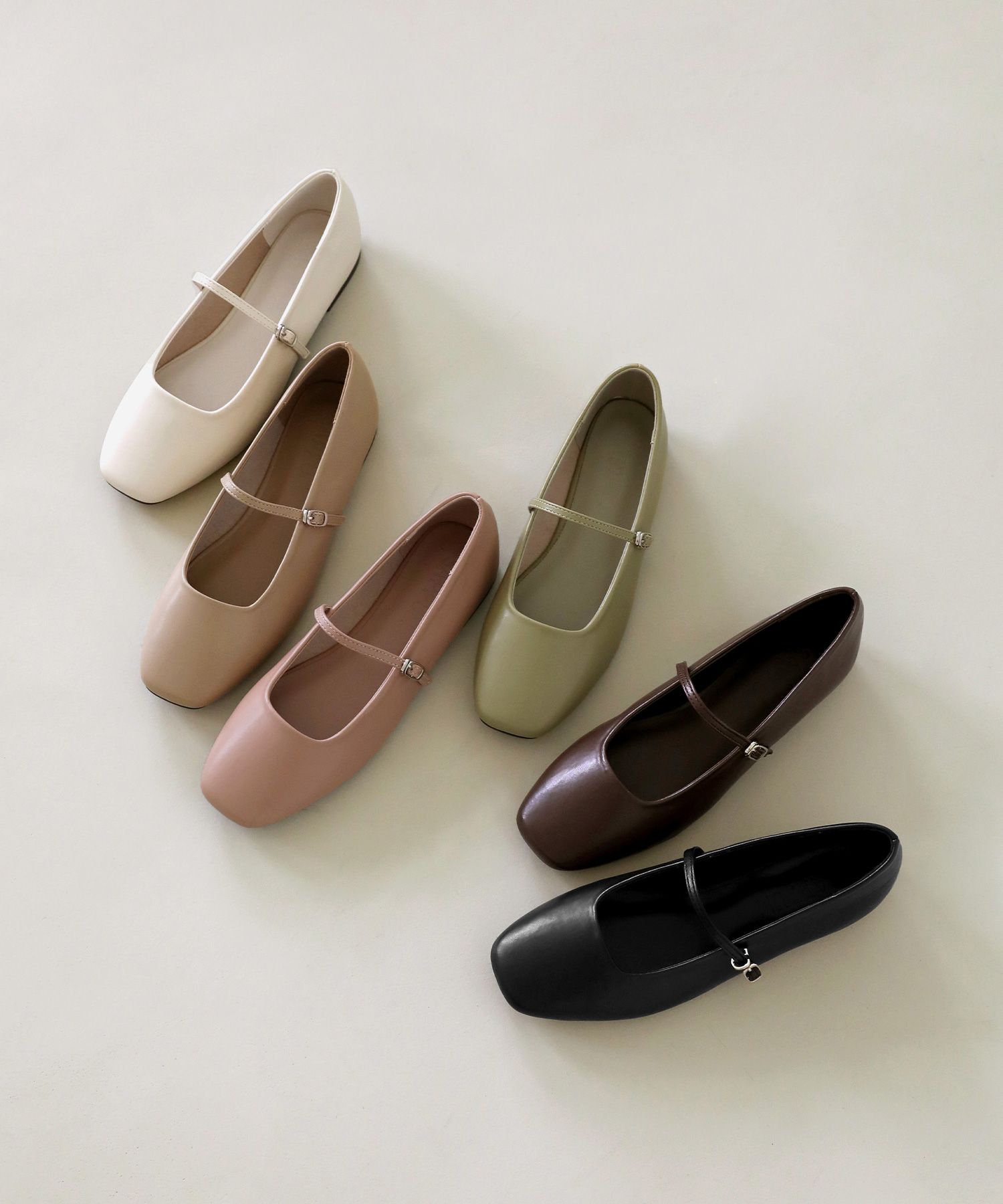 MUSINSA公式 | SAPPUN Nhibre メリージェーン フラットシューズ (1cm)