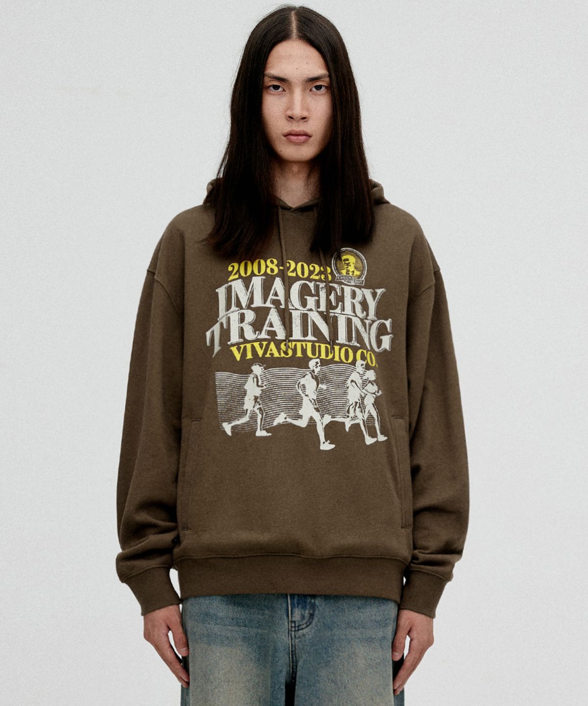 비바스튜디오(VIVASTUDIO) RUNNING HOODIE [BROWN KHAKI]