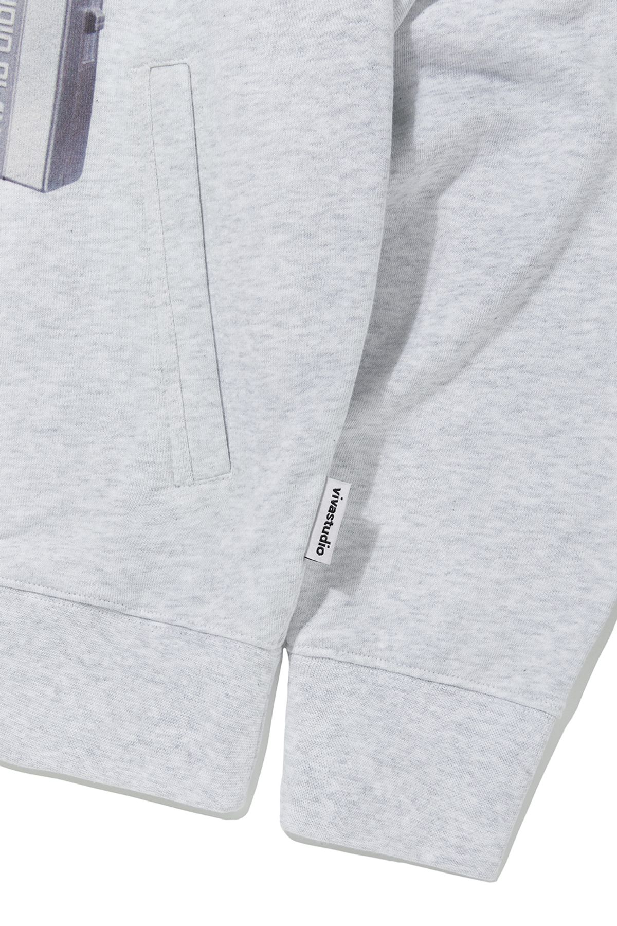 비바스튜디오(VIVASTUDIO) AIR MAN HOODIE [MELANGE GRAY]