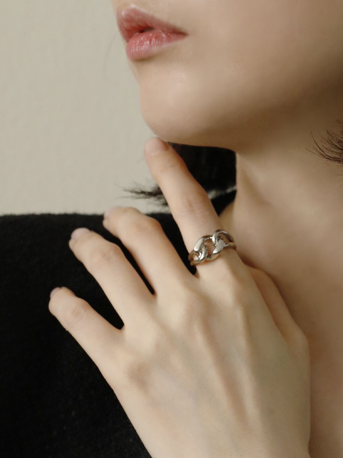소수(SOSOO) Twist Silver Bold Ring 꼬임 실버 볼드 반지
