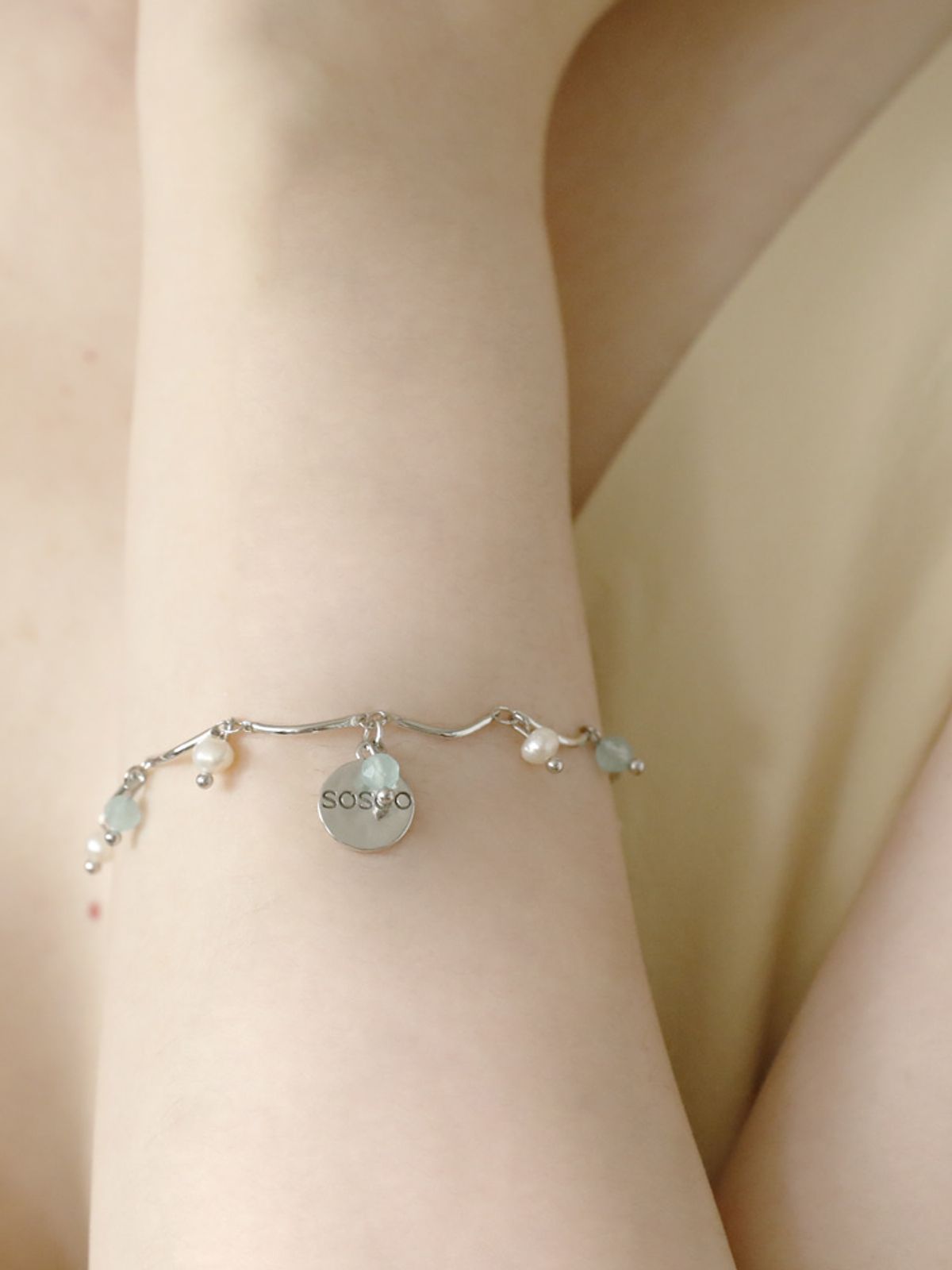 소수(SOSOO) Summer Beads Necklace Bracelet set 썸머 비즈 목걸이 팔찌 세트