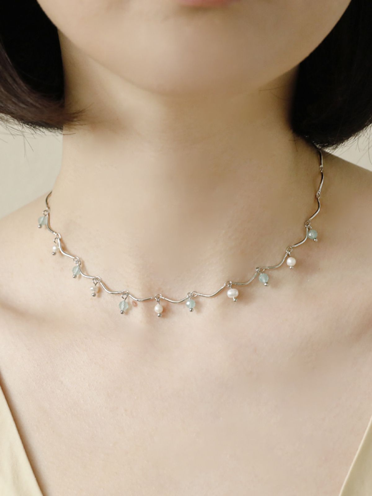 소수(SOSOO) Summer Beads Necklace Bracelet set 썸머 비즈 목걸이 팔찌 세트