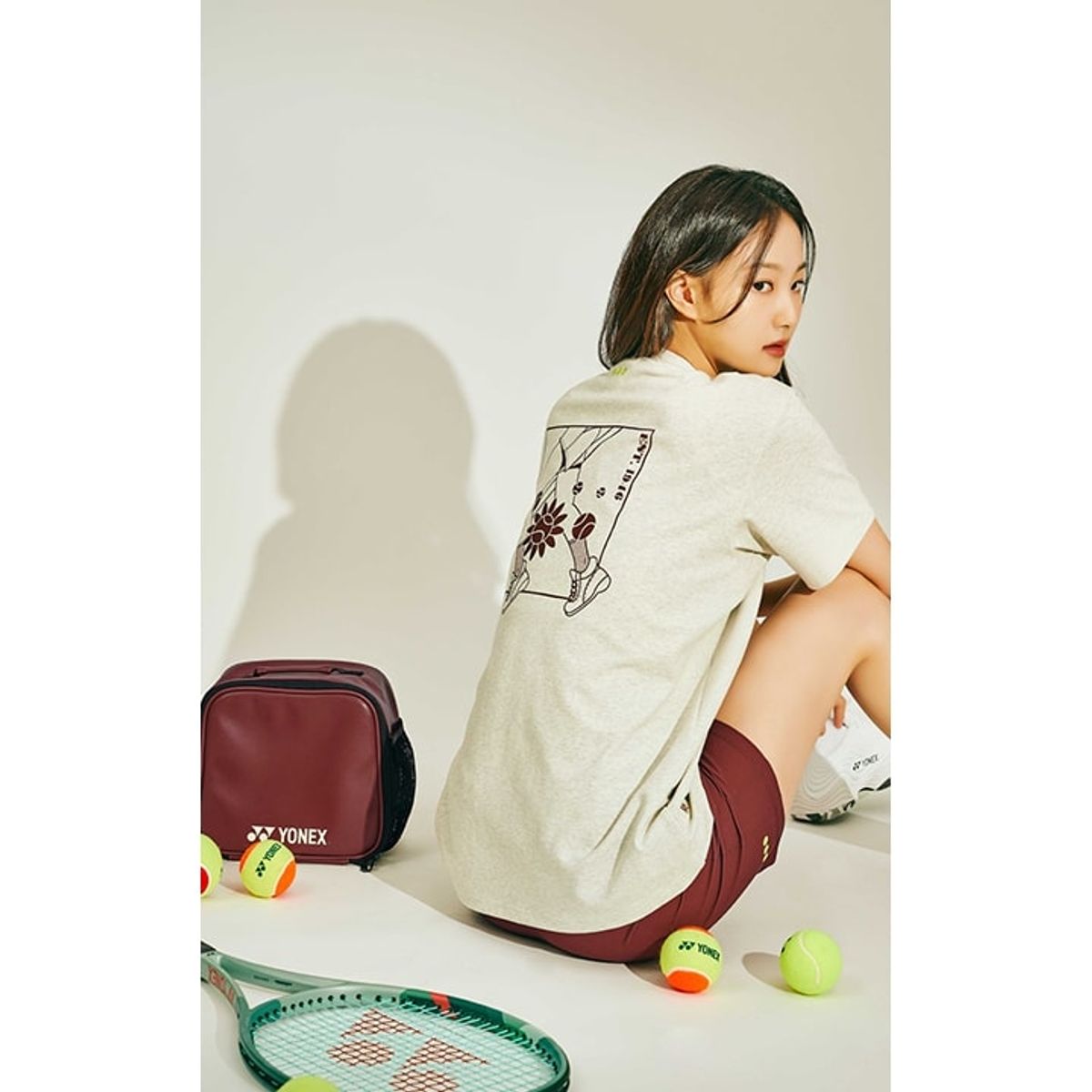 요넥스(YONEX) 235BA004U 버건디 간식 수납 보냉백