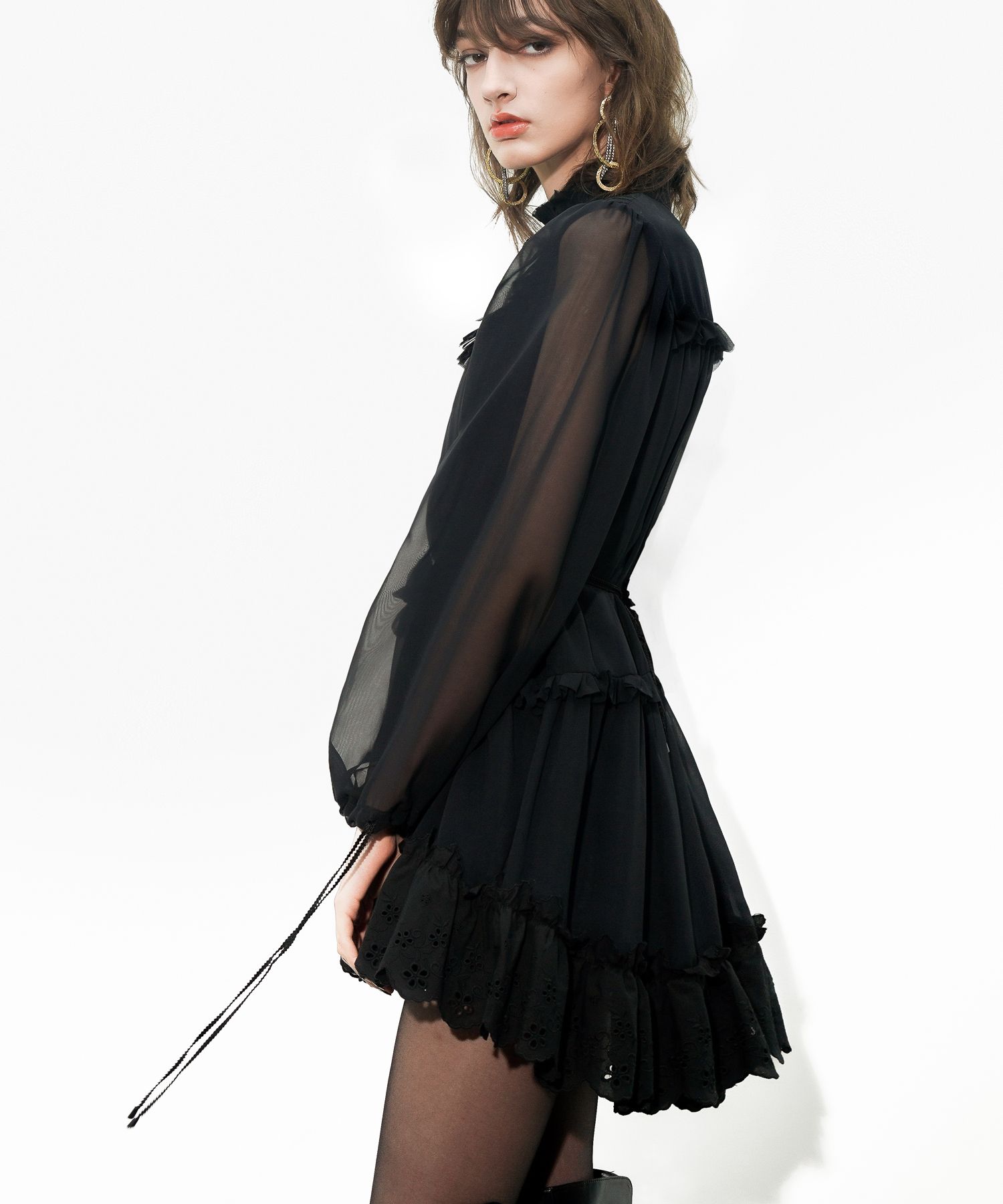 antonio riva wedding dress black and white JOAH BROWN Boatneck Mini Dress | Black Modal main image 0