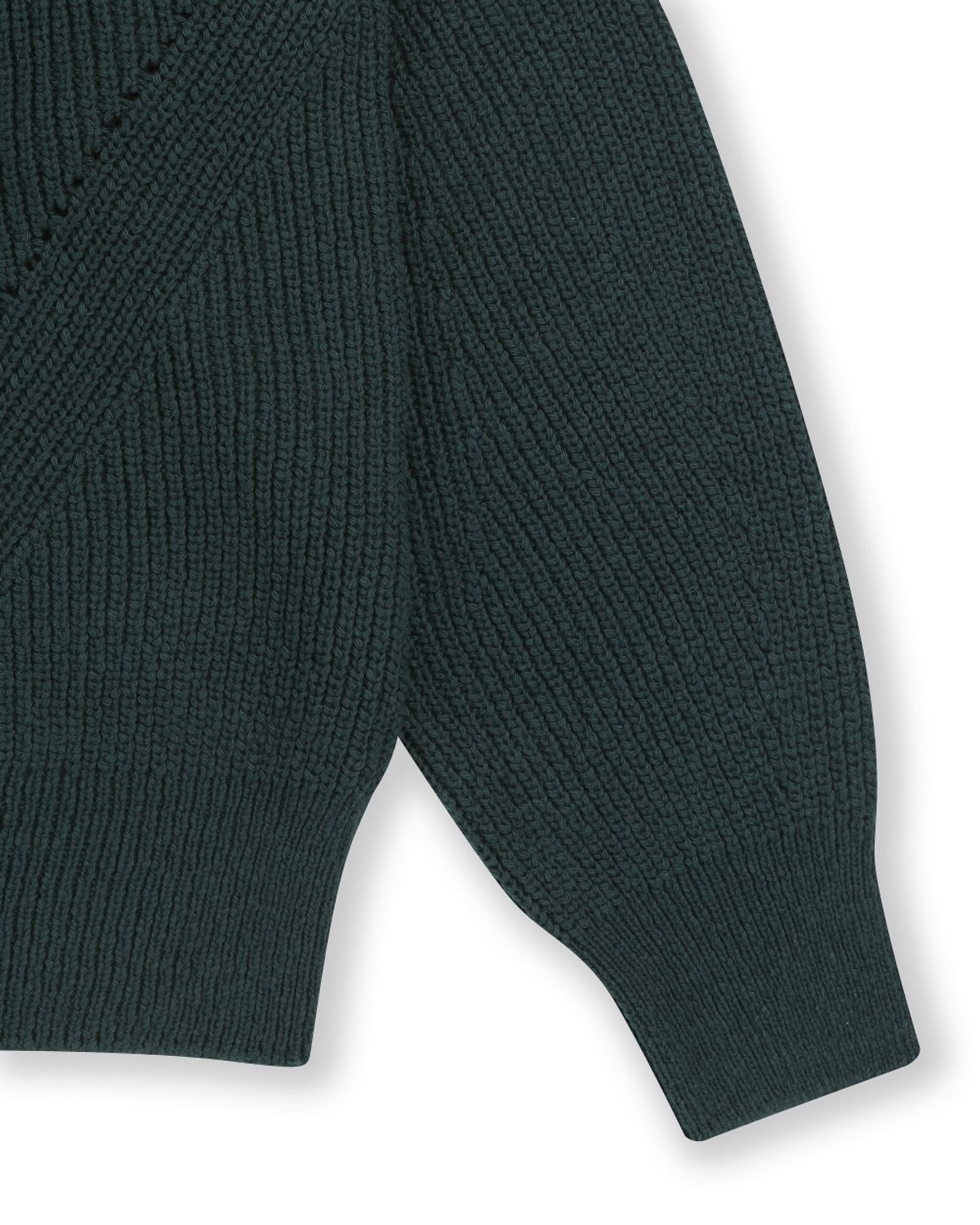 비슬로우(BESLOW) LOW GAUGE BULKY SHORT CARDIGAN GREEN