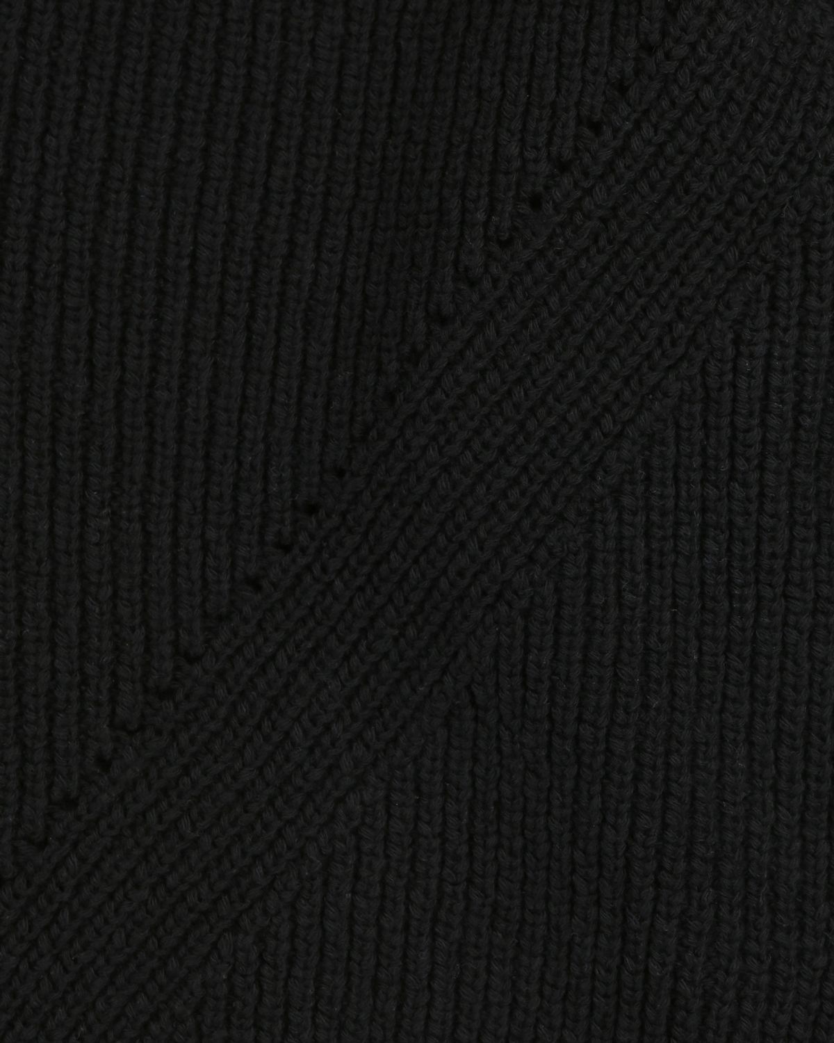 비슬로우(BESLOW) LOW GAUGE BULKY SHORT CARDIGAN BLACK